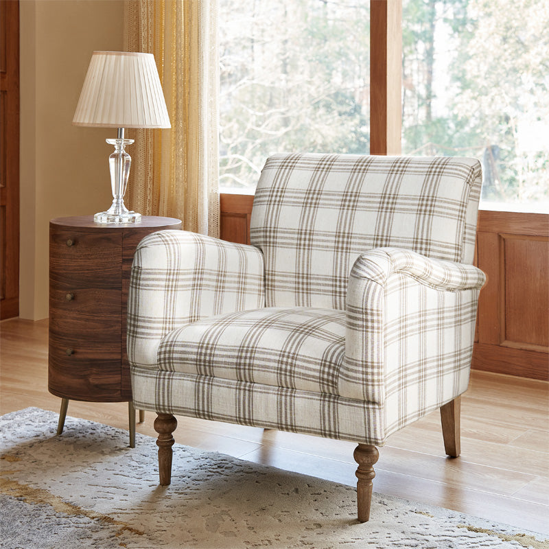 Sadie Upholstered Armchair with Side Table - 2 Piece Living Room Furniture Set for Small Spaces, Apartments & Cozy Reading Nooks