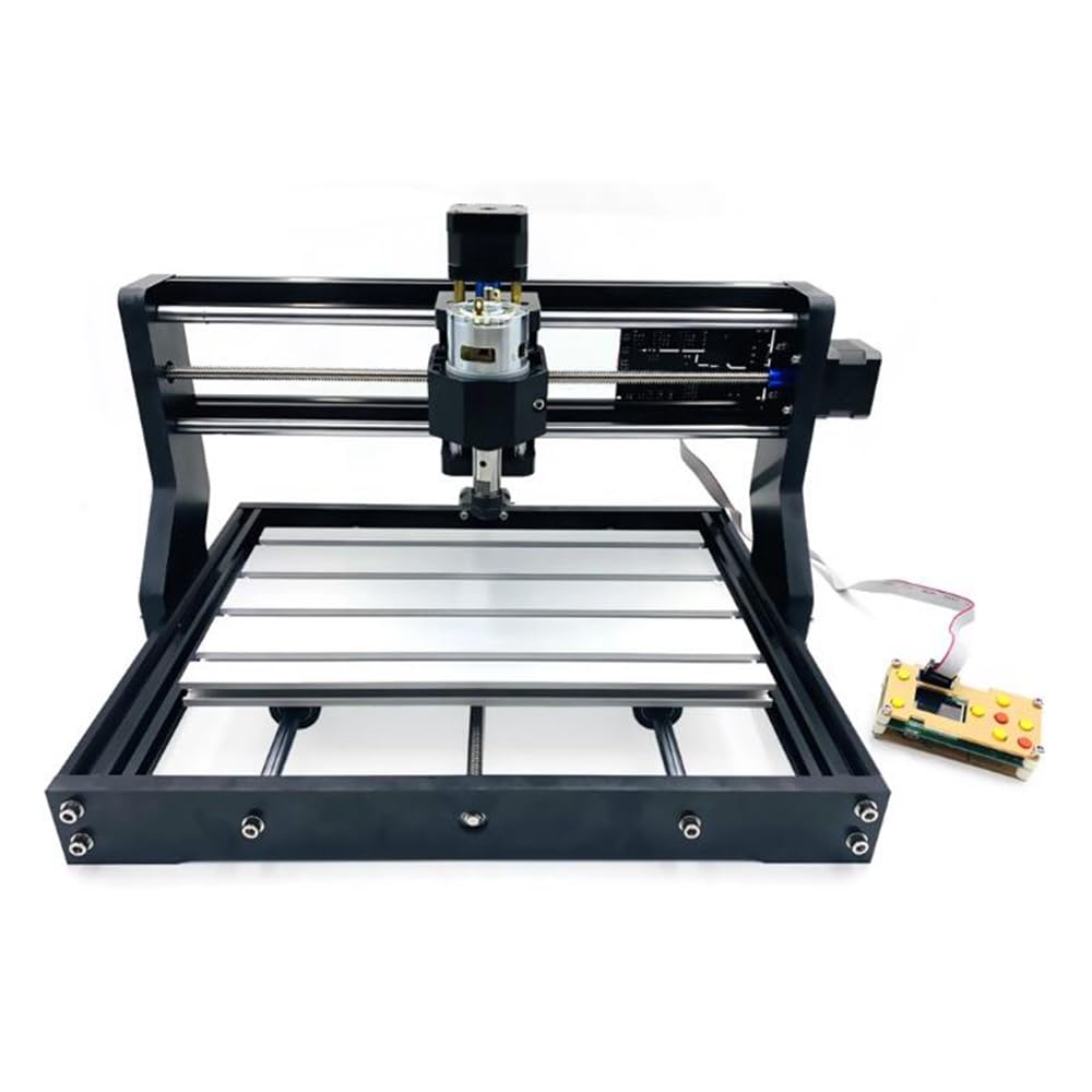CNC 3018 Pro/Max Engraving Machine with ER11 Spindle 10000RPM, GRBL Control, 3-Axis Auto CNC Router, 300x180x45mm Work Area - Perfect for DIY Woodworking, PCB Milling, and Metal Engraving