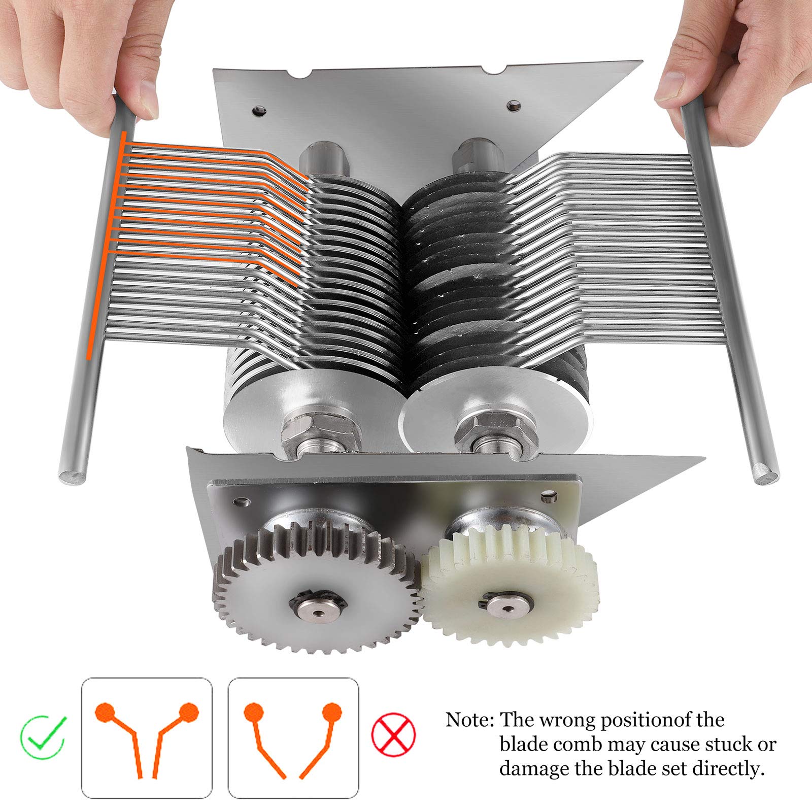 NEWTRY 3.5mm Replacement Blade for 352lbs/h Commercial Meat Cutter Machine - Heavy Duty Butcher Knife for Beef, Pork, Poultry - Perfect for Delis, Restaurants & Meat Processing Plants