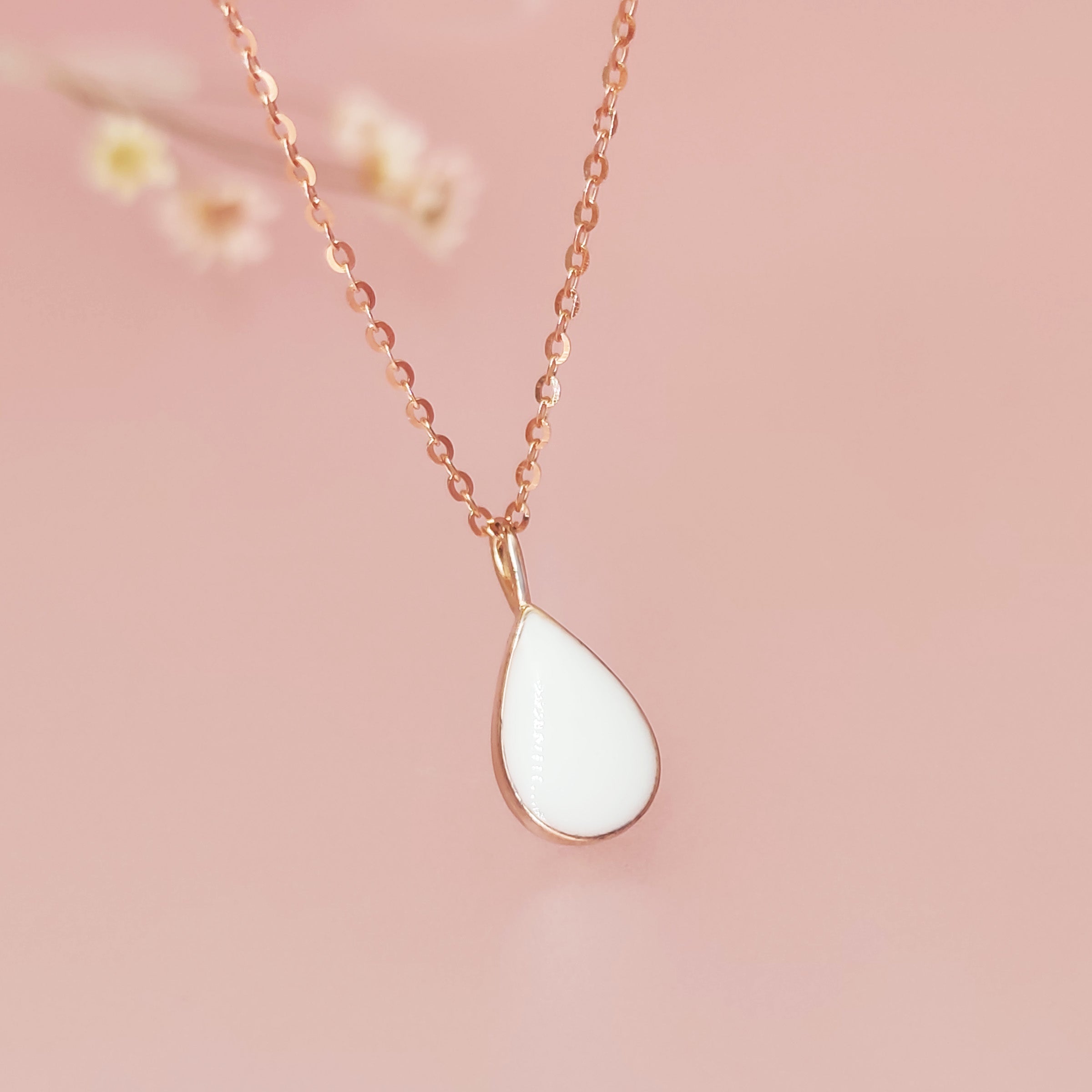 Milky Drop Breastmilk Necklace - Handmade Keepsake Jewelry for Moms | Perfect for Breastfeeding Mothers, Baby Showers & Mother's Day Gifts