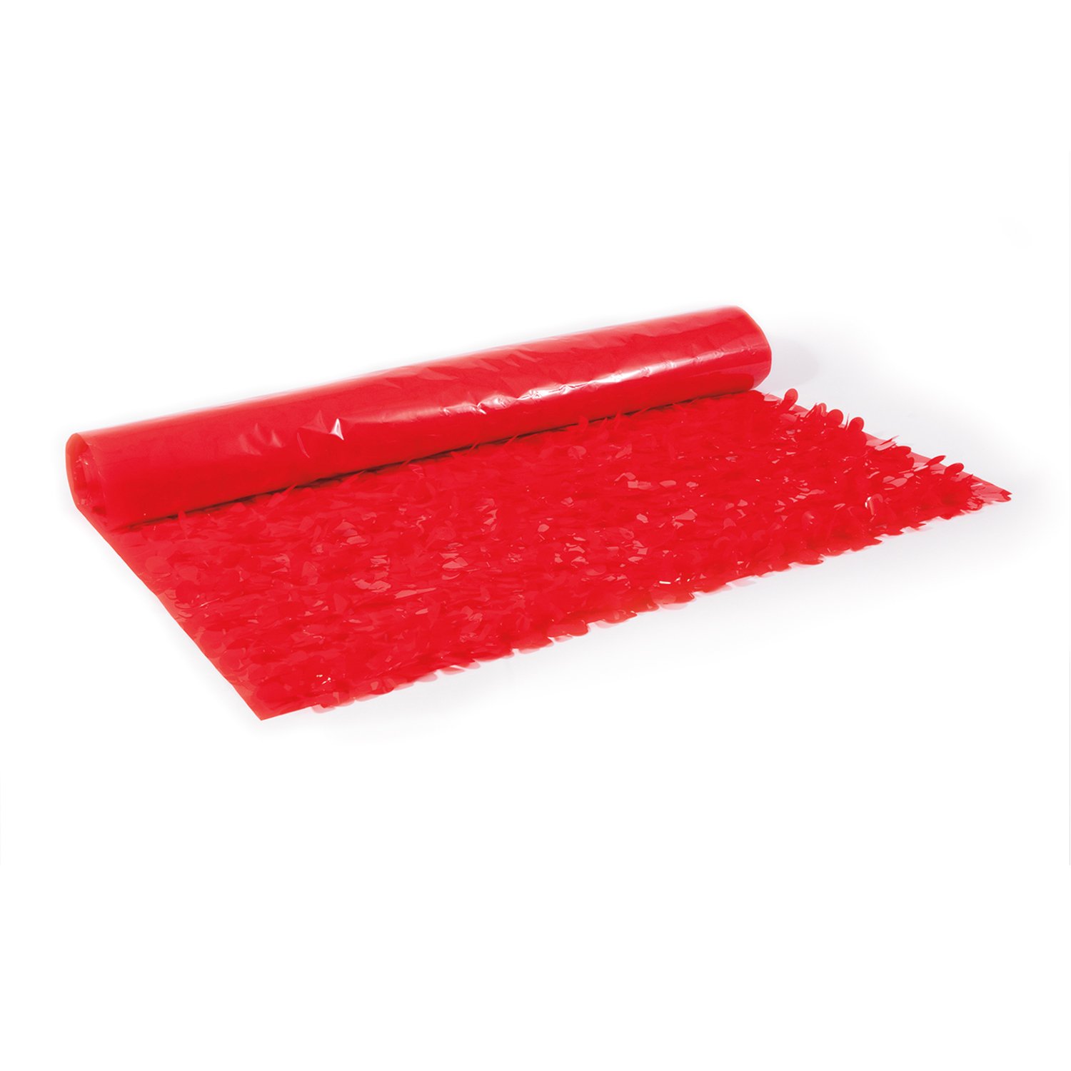 CC Home Furnishings 15ft Red Floral Party Streamers - Modern Decorative Sheeting for Birthday, Wedding & Holiday Celebrations