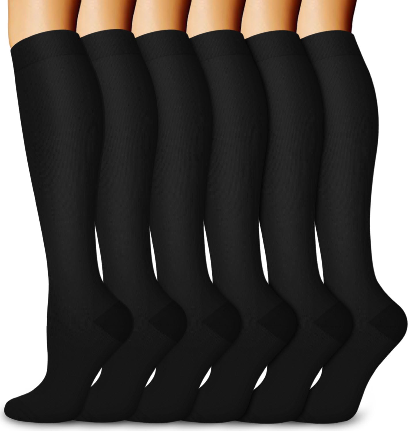 Aoliks Medical Compression Socks for Women & Men - Knee High Support Socks for Running, Nurses, Travel, Varicose Veins Relief - Perfect for Athletic Performance, Long Work Shifts & Airplane Flights