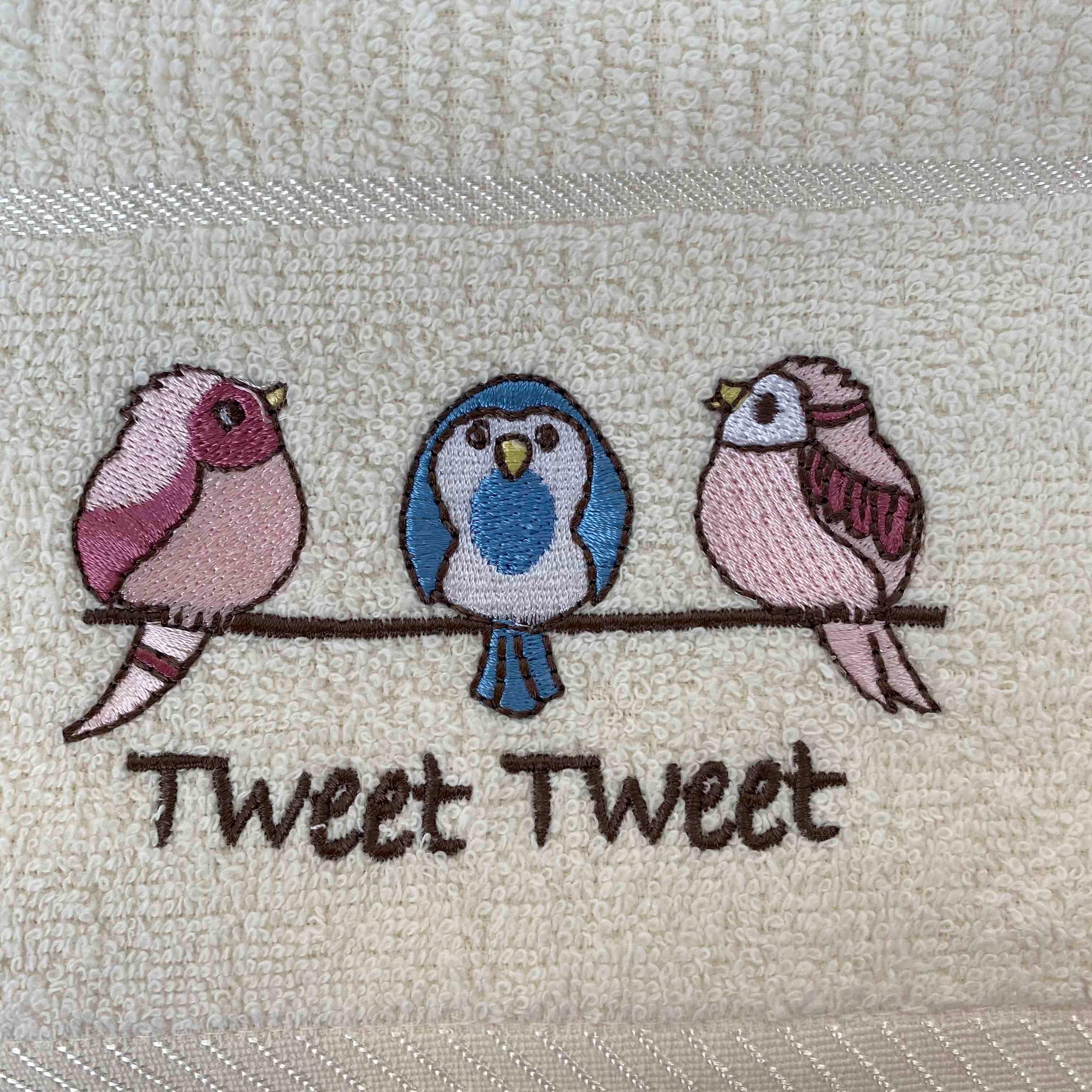 Tweet Tweet Birds Kitchen Towel Set - Cute Bird Pattern Cotton Dish Towels for Drying Dishes & Decor - Perfect for Farmhouse, Rustic, or Cottage Style Kitchens