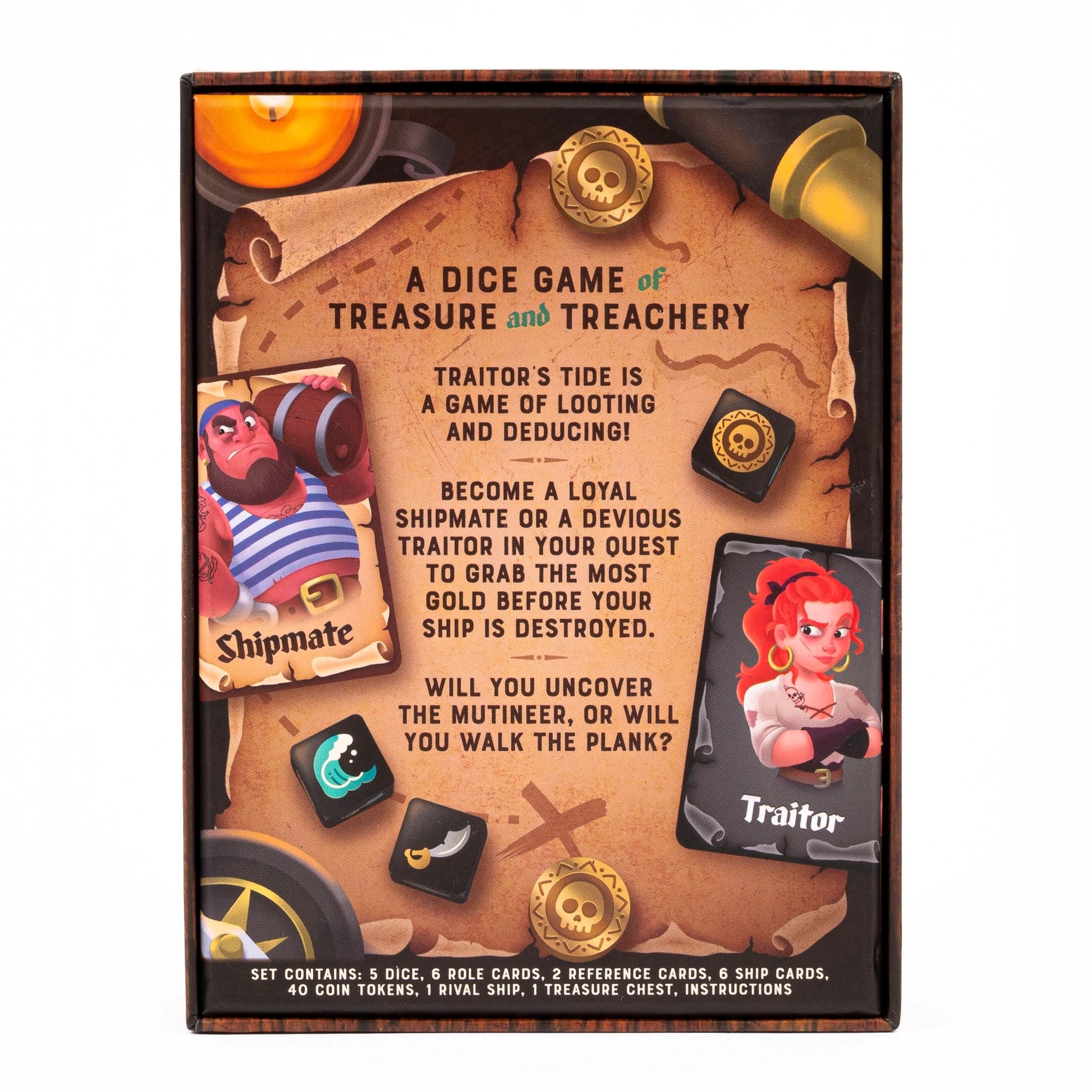 Traitor's Tide Strategy Dice Game - Fun Board Game for Family Game Nights & Parties | Adventure Themed Tabletop Game for Adults & Teens