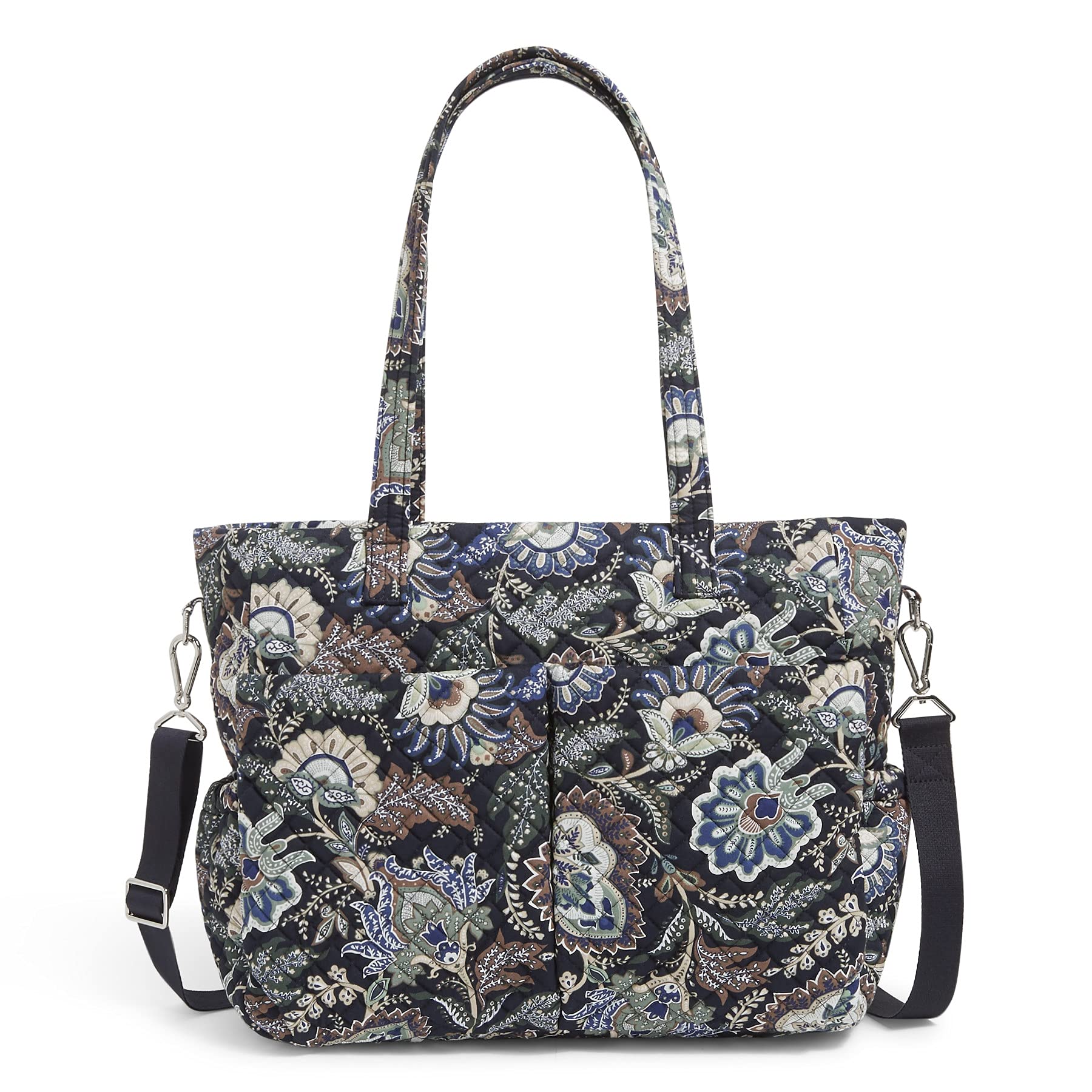 Vera Bradley Cotton Ultimate Baby Diaper Bag - Stylish & Spacious Diaper Tote for Moms - Perfect for Travel, Daycare & Everyday Use