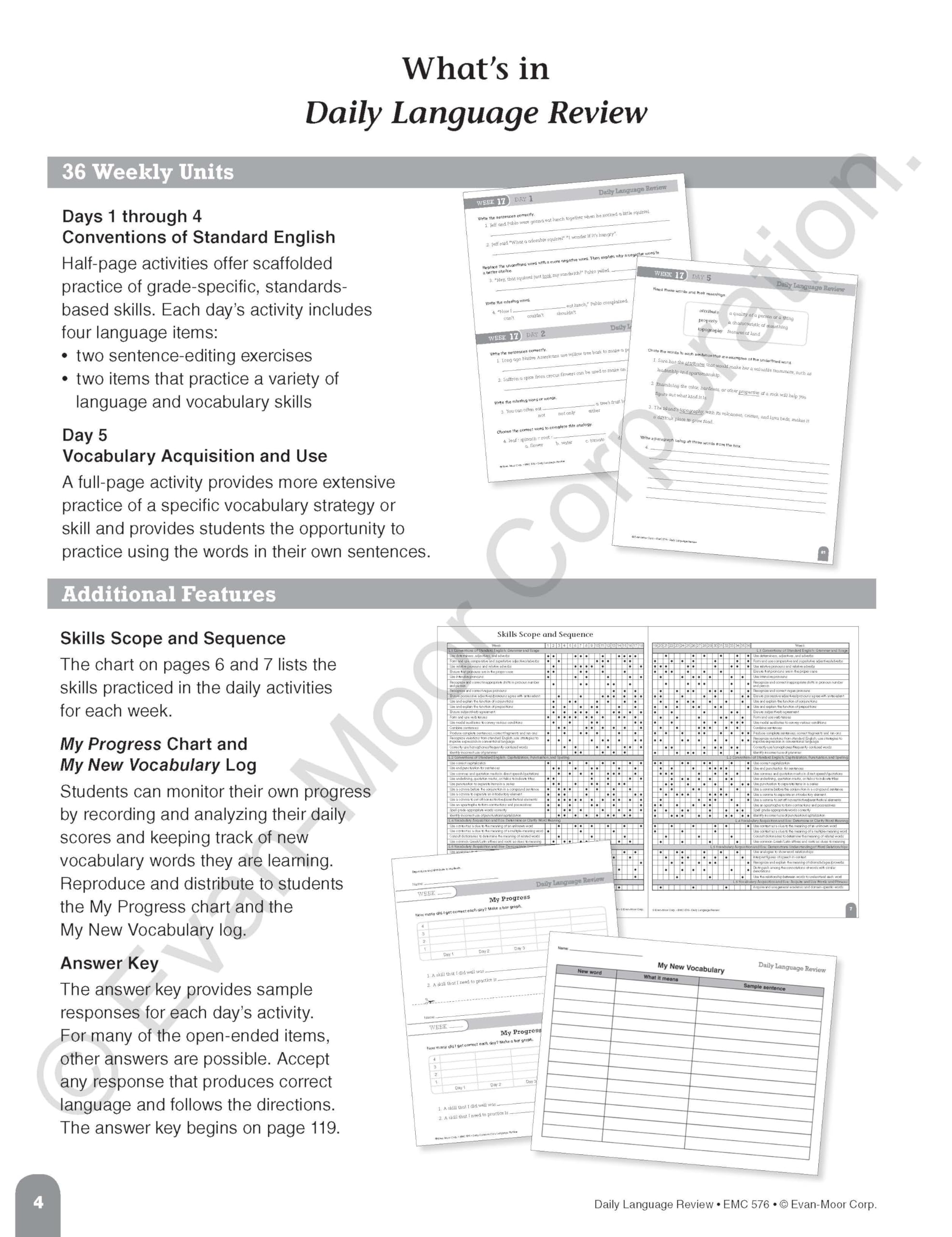 Evan-Moor Daily Language Review Grade 6 Workbook - Homeschool & Classroom Teaching Resource with Reproducible Worksheets, Grammar & Punctuation Practice | Perfect for Daily Skills Assessment, Lesson Plans & ELA Curriculum Support