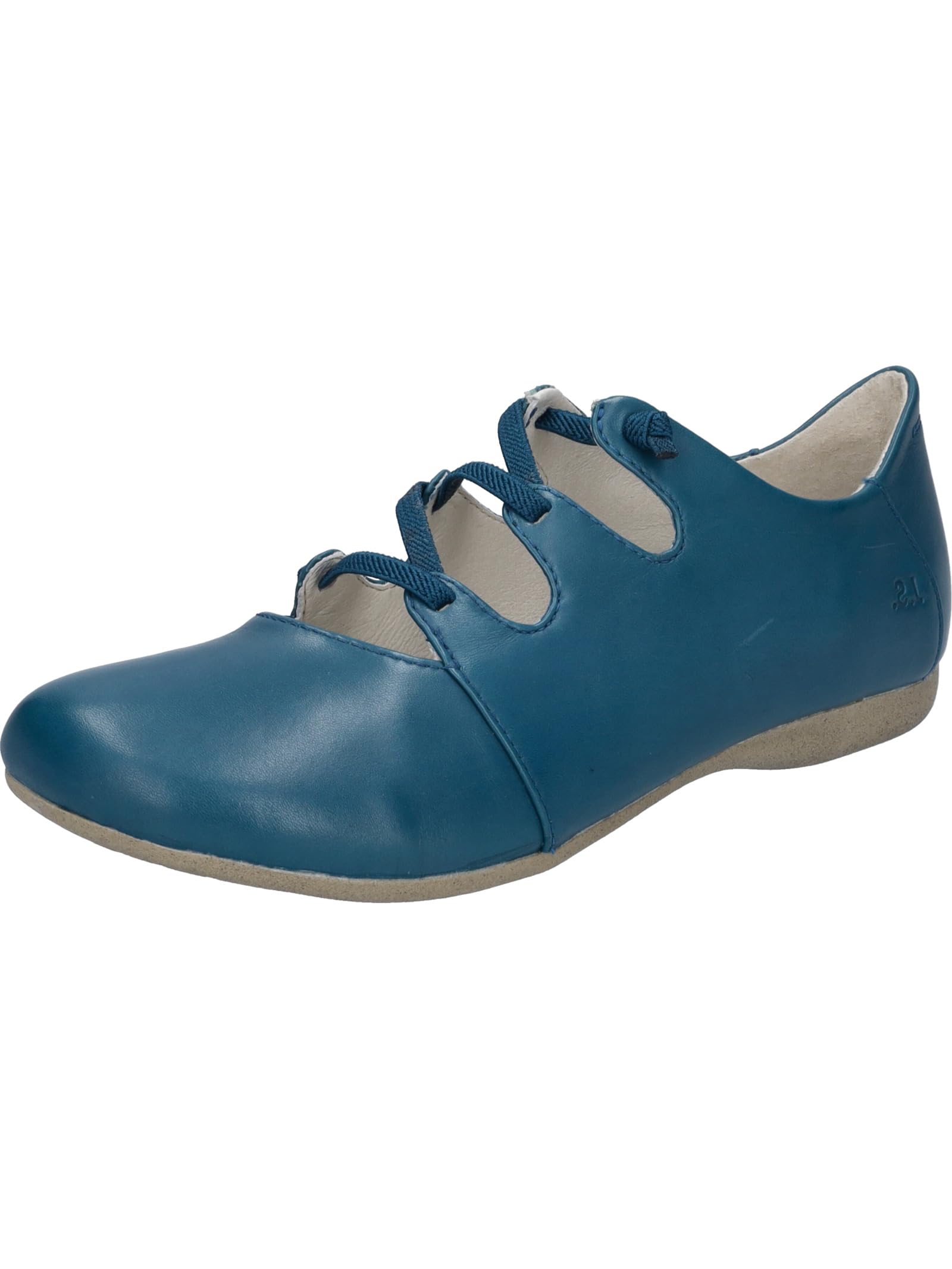 Josef Seibel Fiona 04 Women's Comfortable Flat Shoes in Blue | Size 8.0 | Ballet Flats for Work, Travel & Everyday Wear