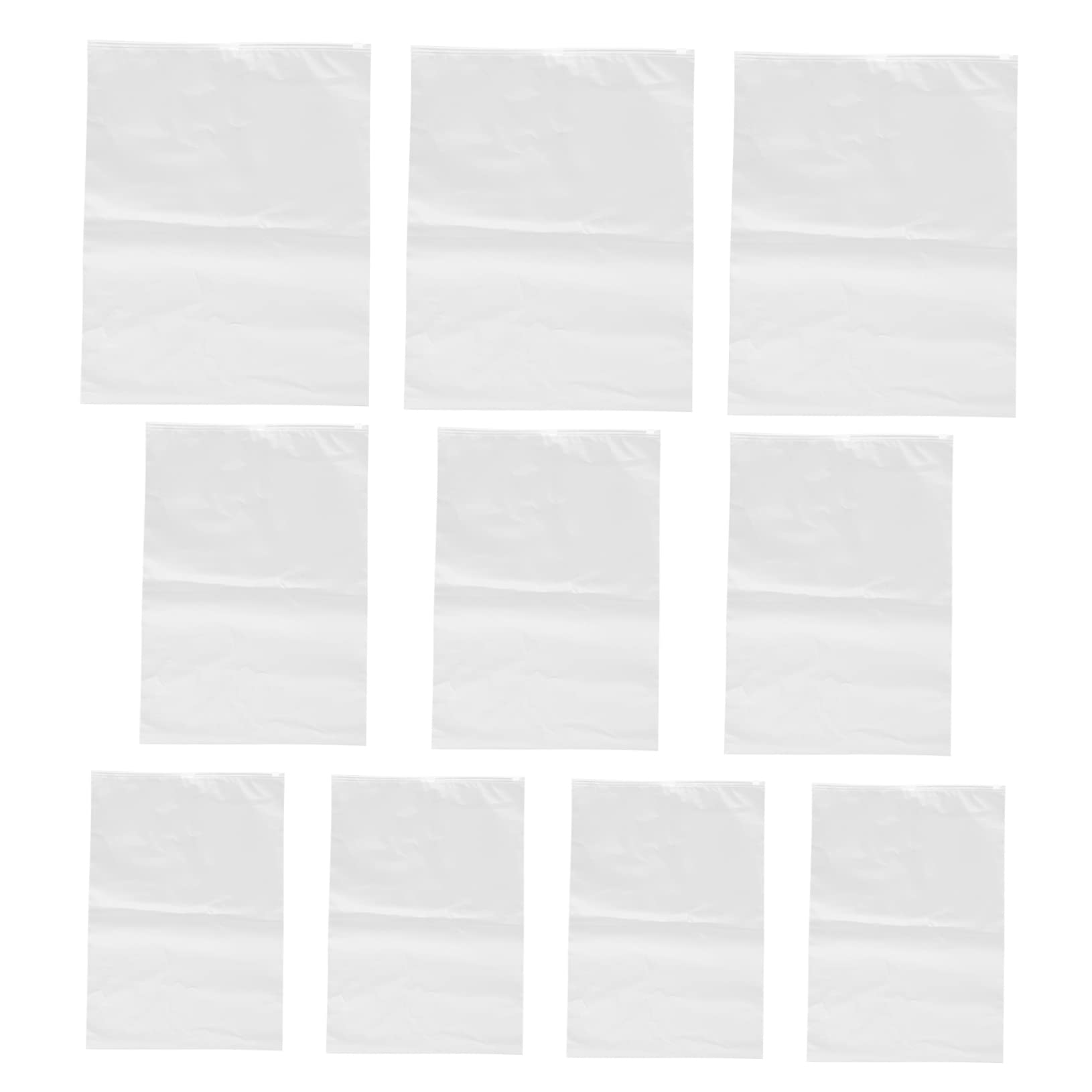 10 Pack Eva Travel Toiletry Bags - Waterproof Zipper Sealed Cosmetic Storage Pouches for Suitcases | Organize Makeup & Essentials for Business Trips, Vacations & Daily Use