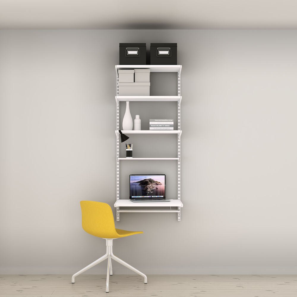 Classic White Home & Small Office Solution - Perfect for Workspaces, Desks & Organization