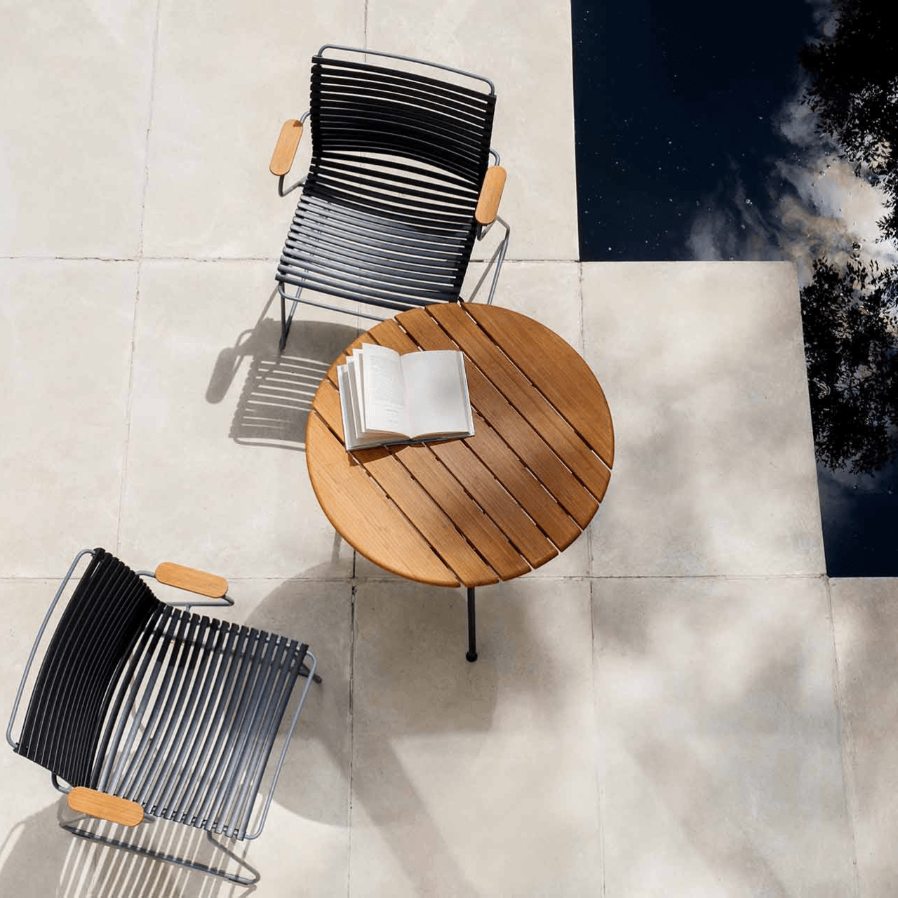 Outdoor Cafe Table - Weather-Resistant Patio Dining Set for Garden, Balcony & Backyard | Perfect for Coffee, Breakfast & Outdoor Entertaining