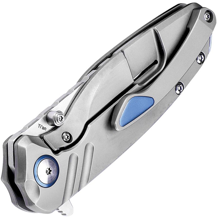 Kizer Ti'an KI3624A1 Titanium Folding Pocket Knife - EDC Utility Tool for Camping, Hiking & Outdoor Adventures
