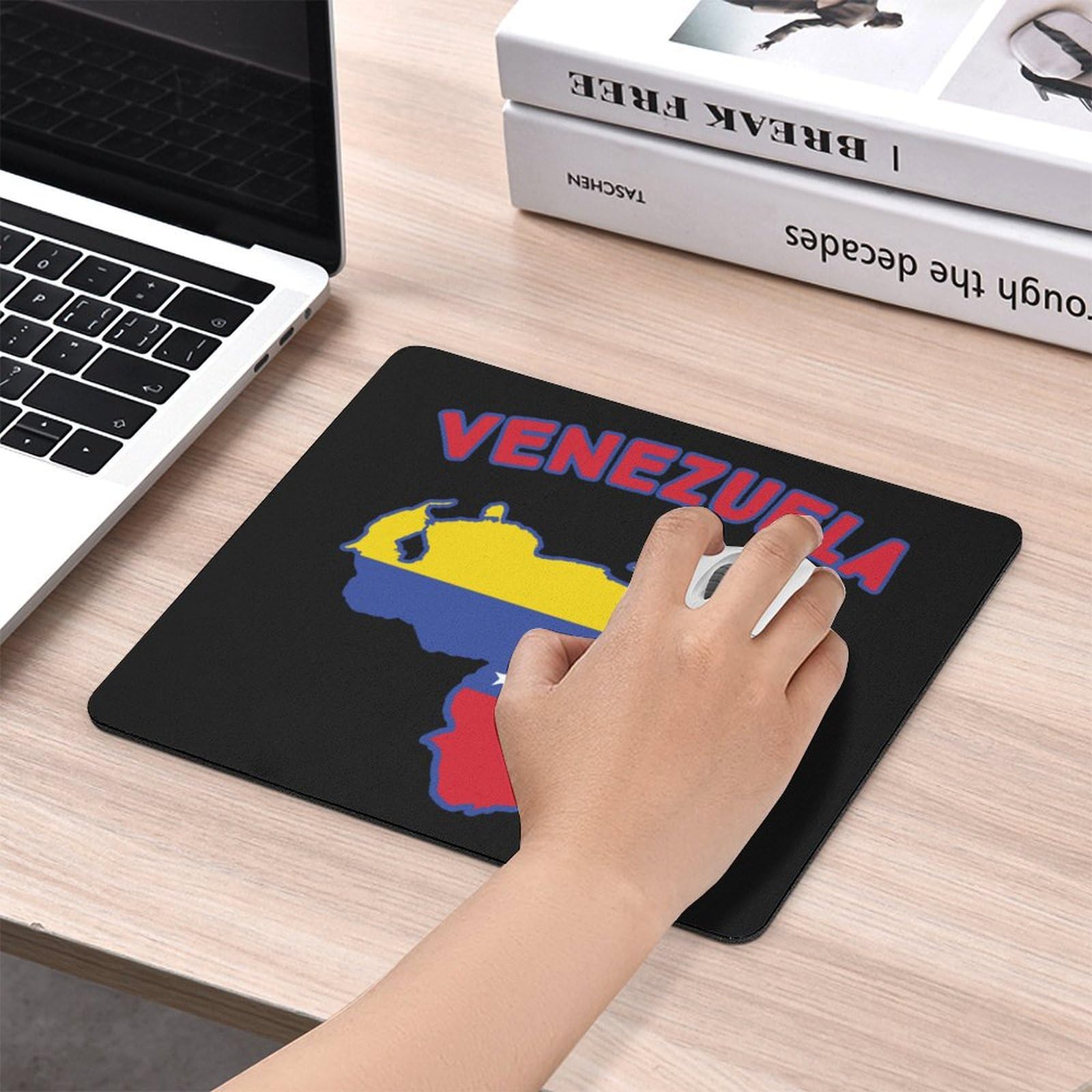 Venezuela Flag Map Mouse Pad - Durable, Non-Slip, Waterproof Gaming Mouse Mat for Home & Office (25x30cm) | Perfect for PC, Laptop, Workstation & Gaming Setup