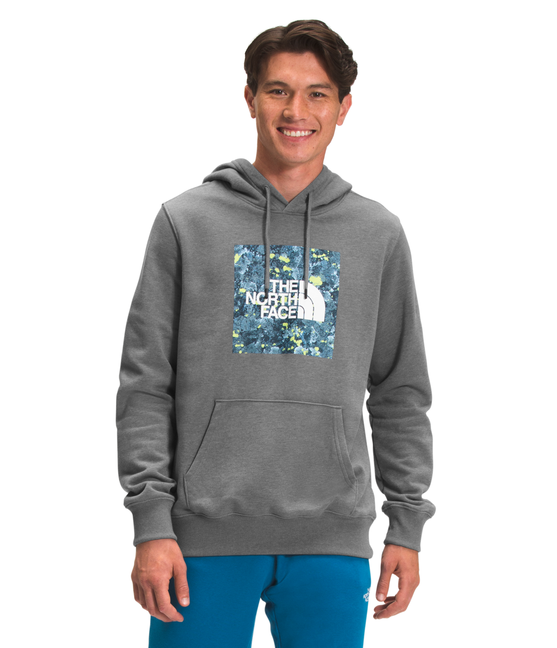 Men's Boxed In Pullover Hoodie - Comfortable Cotton Blend Sweatshirt for Casual Wear, Street Style & Loungewear | NF0A7QE6