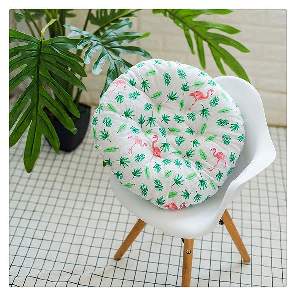 Round Seat Cushion for Chair - Soft Multicolor Printed Polyester Chair Pad for Home, Office & Sofa - Comfortable Home Decor Accessory (Color 2) | Perfect for Dining Chairs, Office Desks & Living Room Furniture