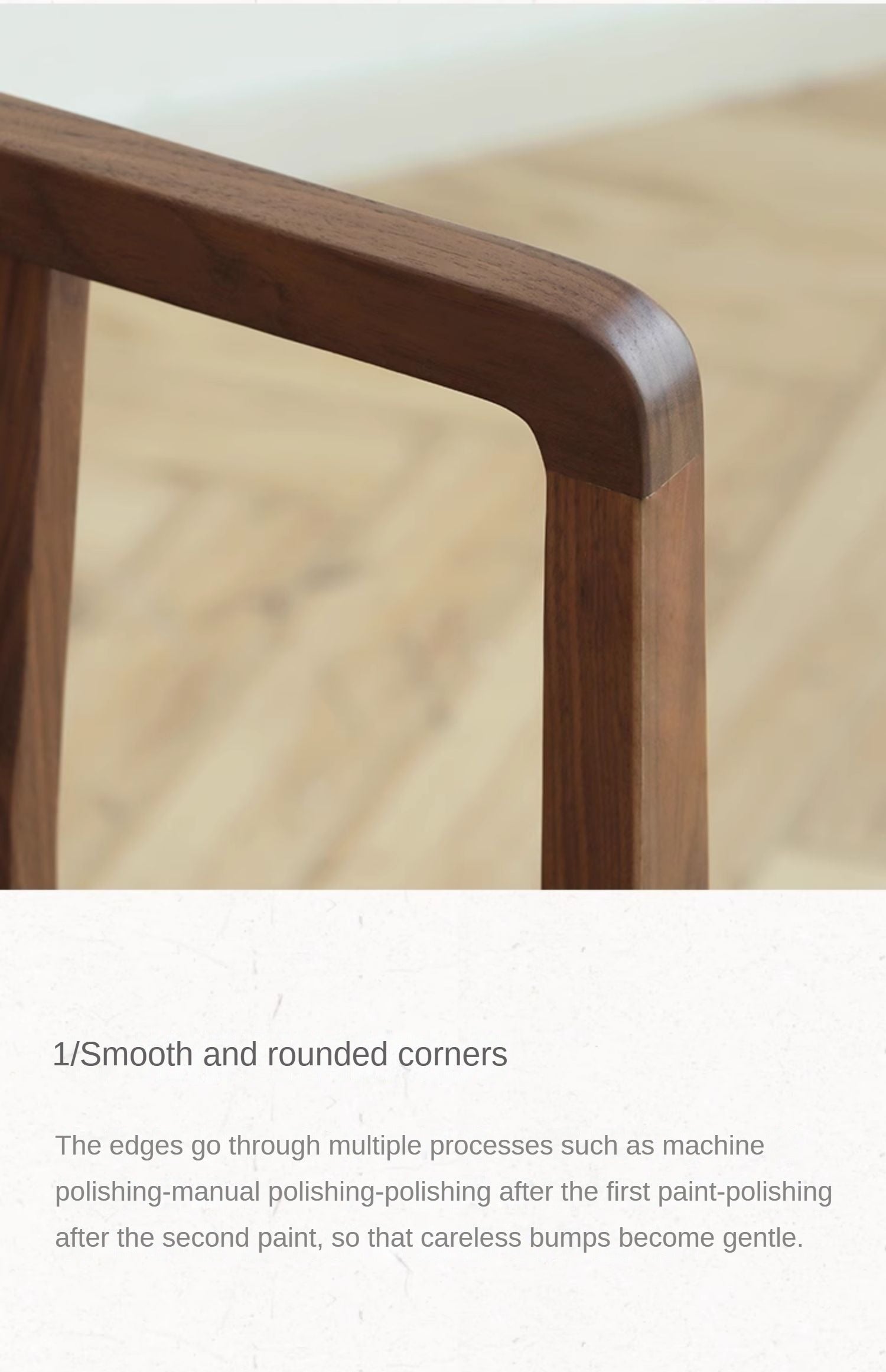 Premium Black Walnut Solid Wood Dining Chairs Set of 4 with Comfortable Backrest - Elegant Kitchen & Dining Room Furniture for Family Gatherings & Dinner Parties