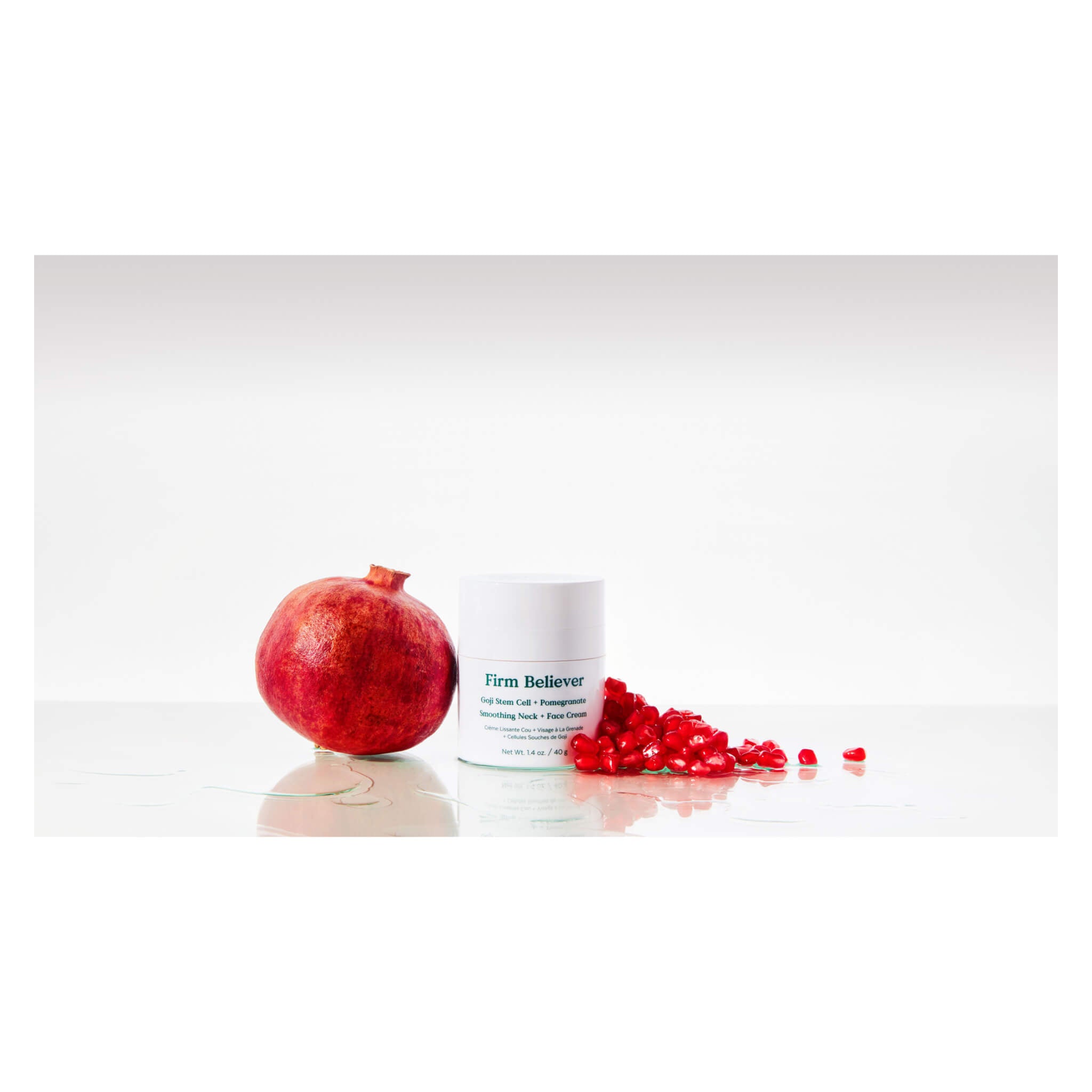 Firm Believer Goji Stem Cell & Pomegranate Anti-Aging Neck and Face Cream - Hydrating & Smoothing Skincare for Wrinkles & Fine Lines | Day & Night Moisturizer for Women & Men