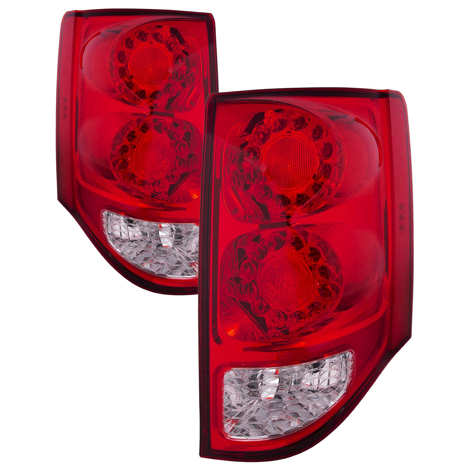 HEADLIGHTSDEPOT CAPA Certified Tail Lights Pair for 2011-2020 Dodge Grand Caravan - Complete Set with Wiring Harness | Perfect for Night Driving & Vehicle Safety Upgrades