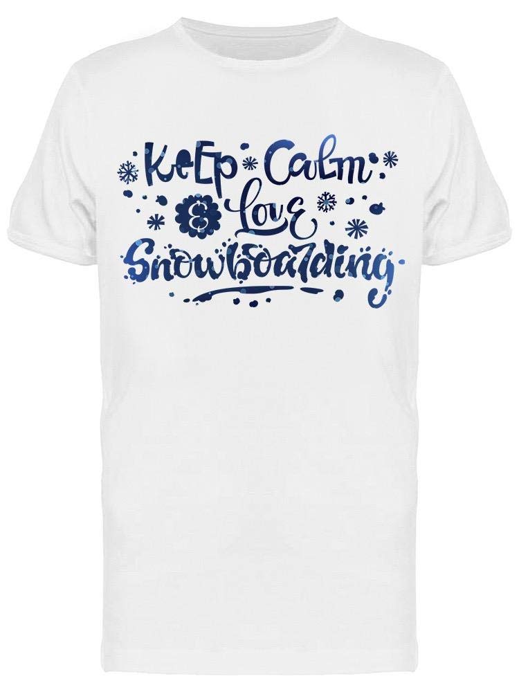 Men's Love Snowboarding Graphic T-Shirt - Comfortable Cotton Tee for Snowboarders & Winter Sports Enthusiasts | Perfect for Ski Trips & Casual Wear