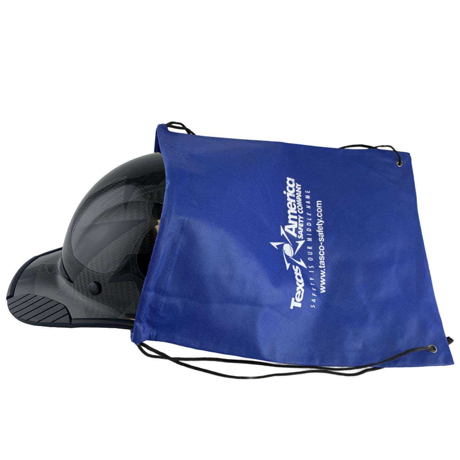 Texas America Safety DAX Carbon Fiber Hard Hat - OSHA Approved, Lightweight & Durable Cap Style Safety Helmet with Tote Bag (Camo Black) - Ideal for Construction, Mining & Industrial Work Sites