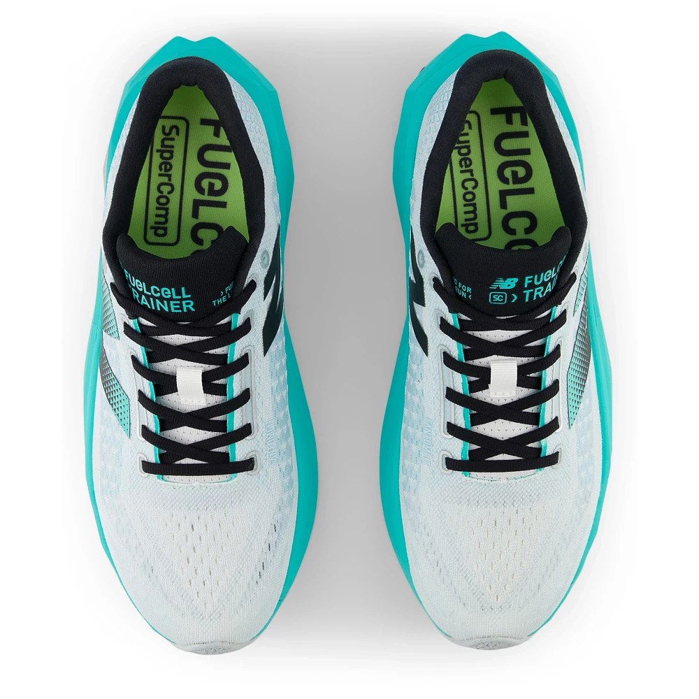 New Balance Men's FuelCell SuperComp Trainer v3 Running Shoes - Cyber Jade | Lightweight Cushioned for Marathon Training & Road Running