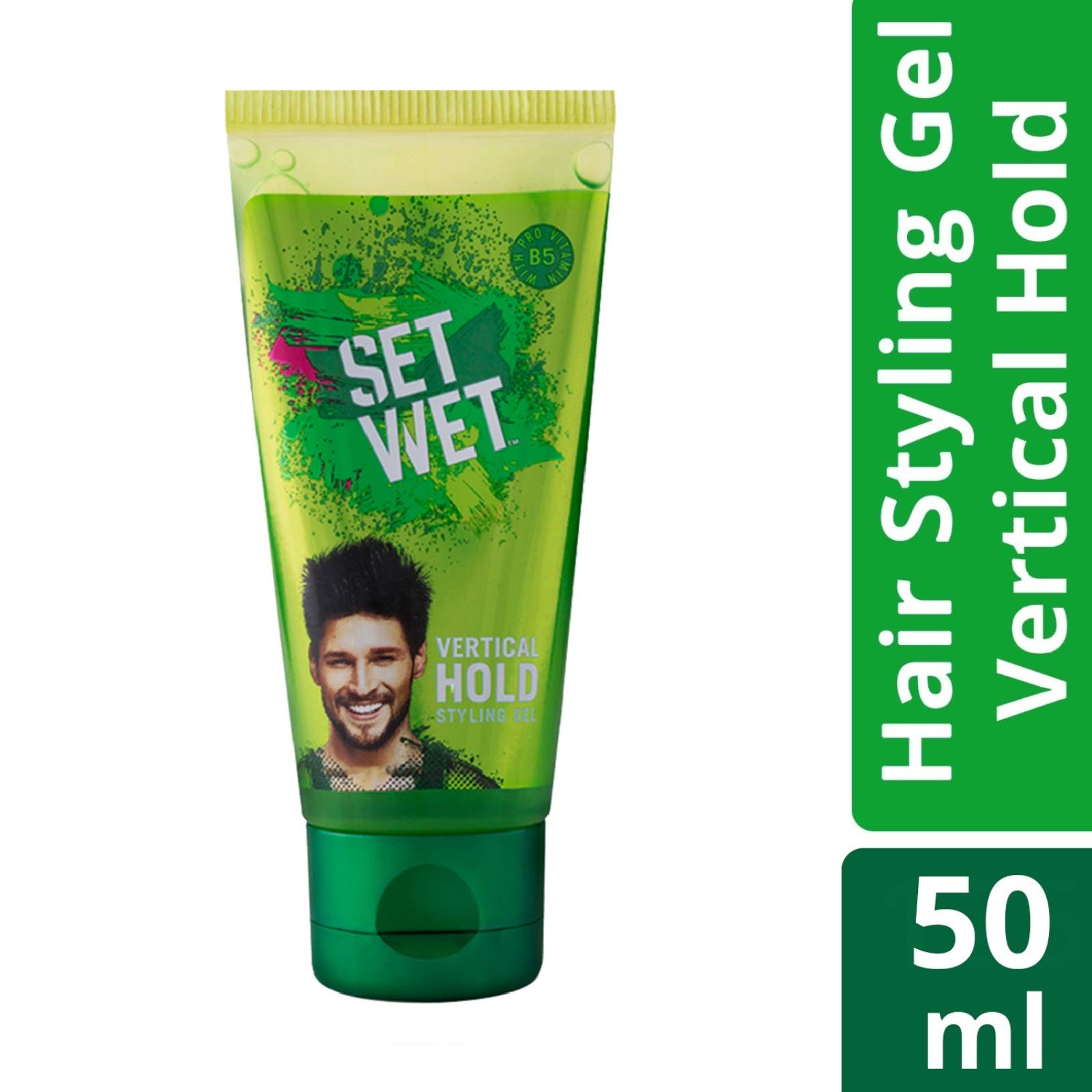 Set Wet Hair Gel Wet Look & Vertical Hold Combo (50ml Tubes) - Strong Hold Styling for Men & Women, Perfect for Parties, Weddings & Everyday Use