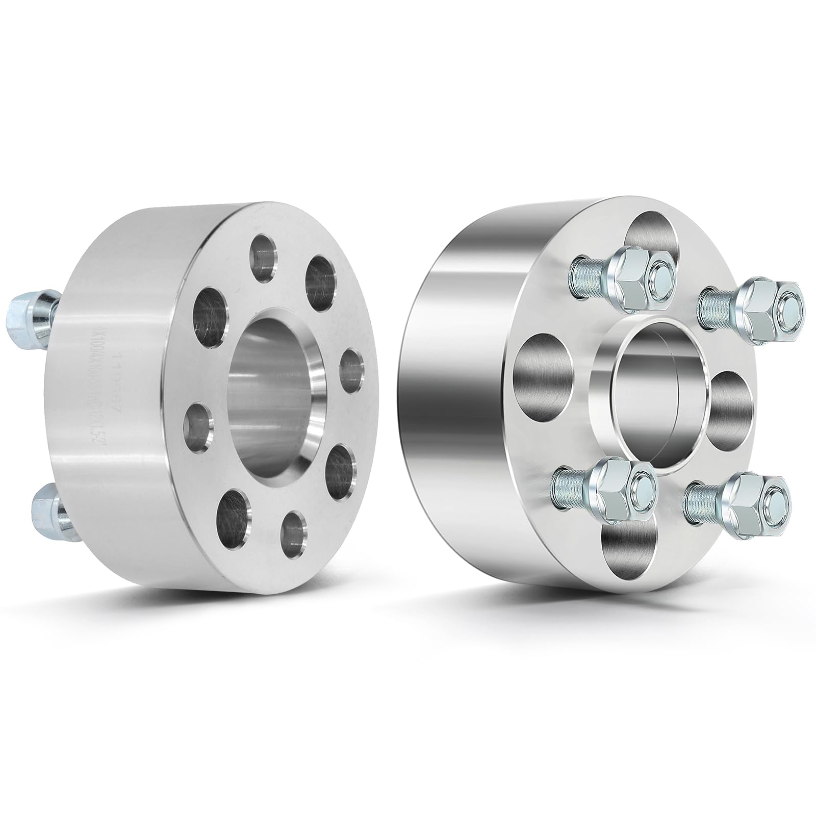 ECCPP 2PCS 2 inch 50mm Wheel Spacers - Hubcentric 4 Lug 4x100mm to 4x100mm - Compatible with 2004-2008 Chevrolet Aveo, 1993-1997 Honda Civic del Sol, 2007-2012 Honda Fit - Perfect for Enhanced Stance & Performance Upgrades