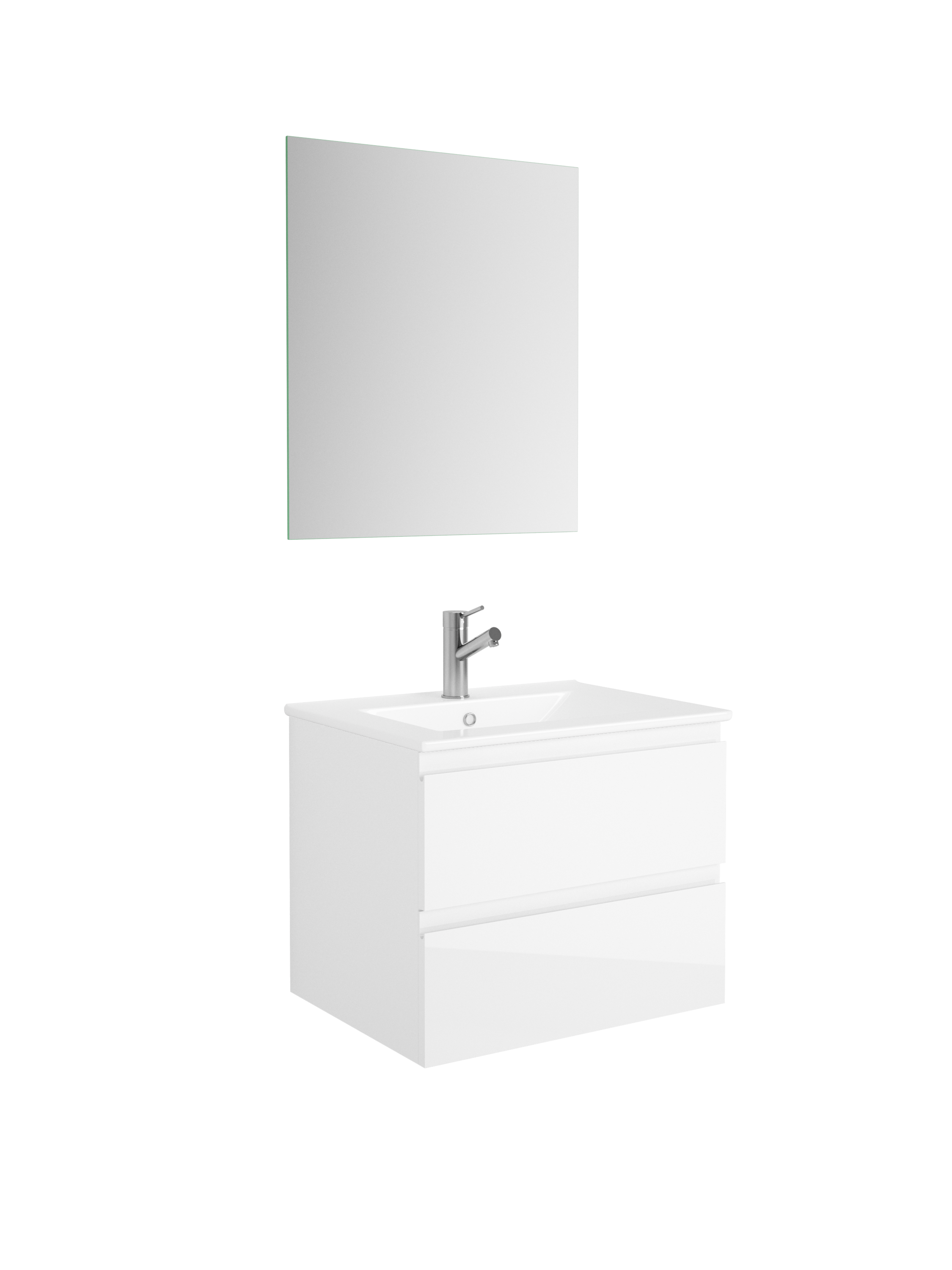 Pasadena Single Bathroom Vanity Cabinet with Onyx Ceramic Basin - Modern Sink for Small Bathrooms, Powder Rooms & Guest Baths