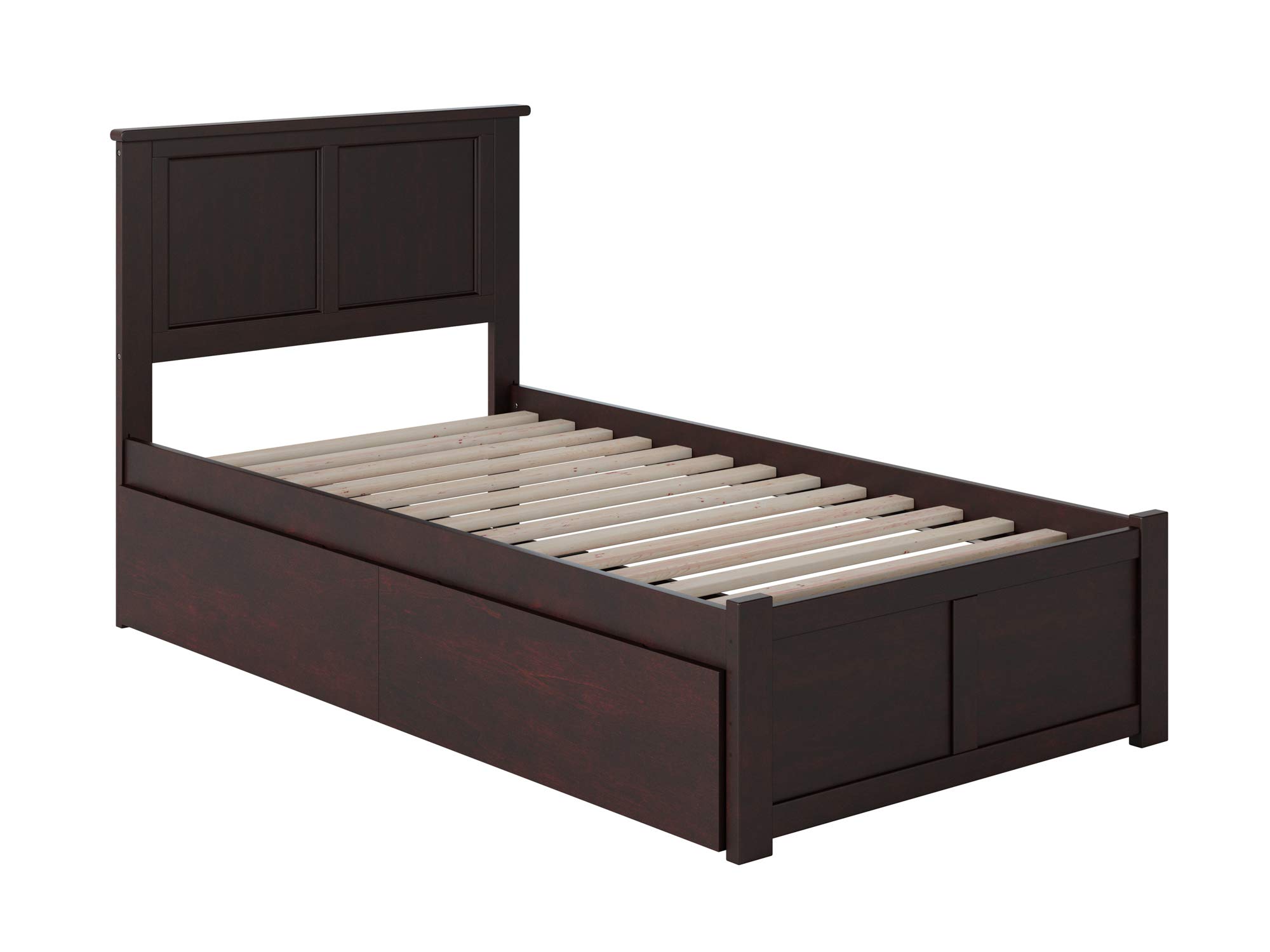AFI Madison Twin XL Platform Bed with Storage & USB Charger for Small Spaces