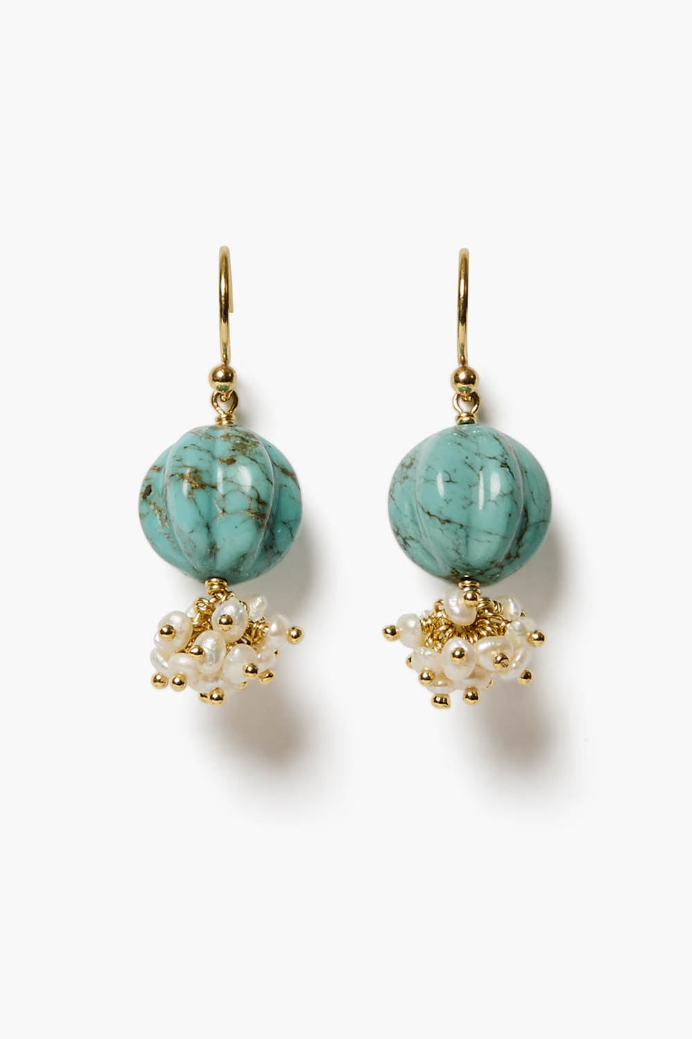 Turquoise Earrings for Women - Handmade Boho Dangle Earrings with Natural Stones | Perfect for Parties, Weddings & Everyday Wear