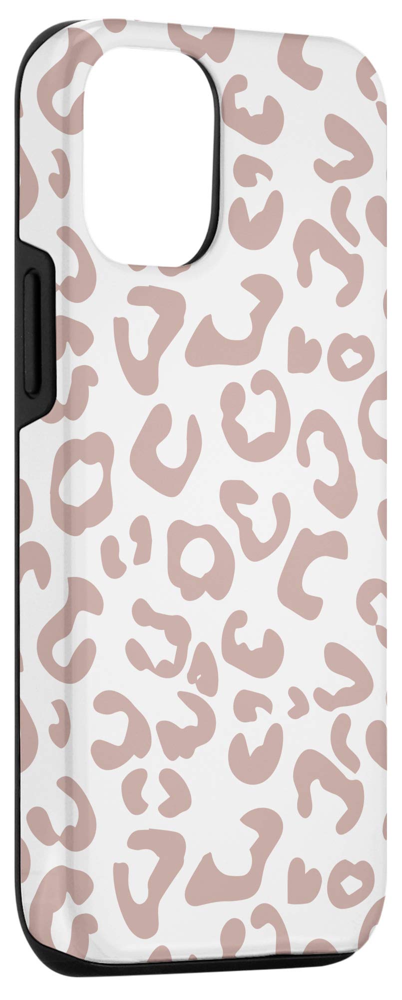 iPhone 12/12 Pro Case - Pink Camel Beige Nude Toned Neutral Cheetah Leopard Print Protective Cover | Slim Fit, Shockproof & Scratch Resistant | Perfect for Everyday Use, Travel & Fashion Accessory