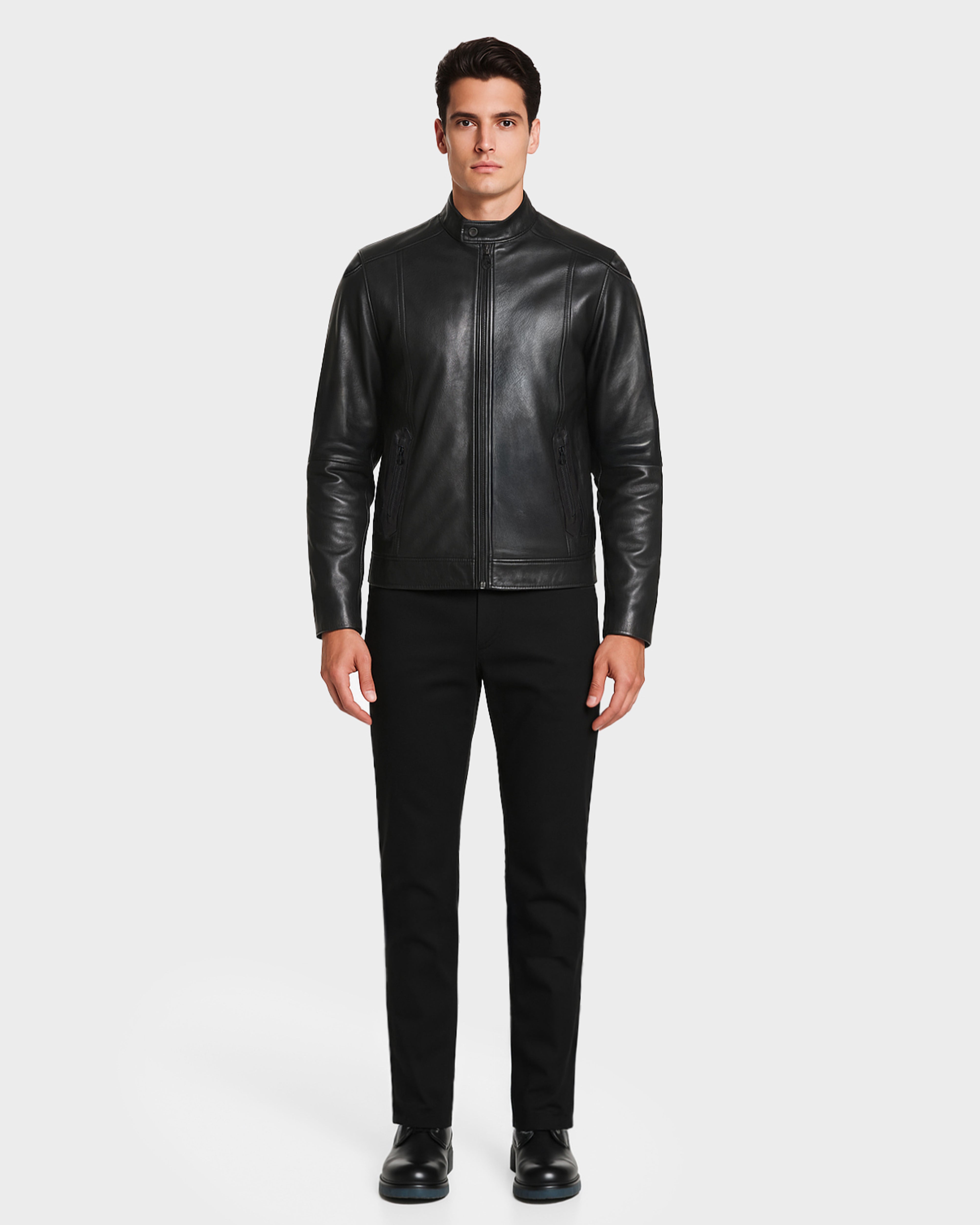 ADEN 7114900 Black Denim Jeans for Men - Slim Fit Stretch Comfortable Denim Pants for Casual Wear & Everyday Outfits