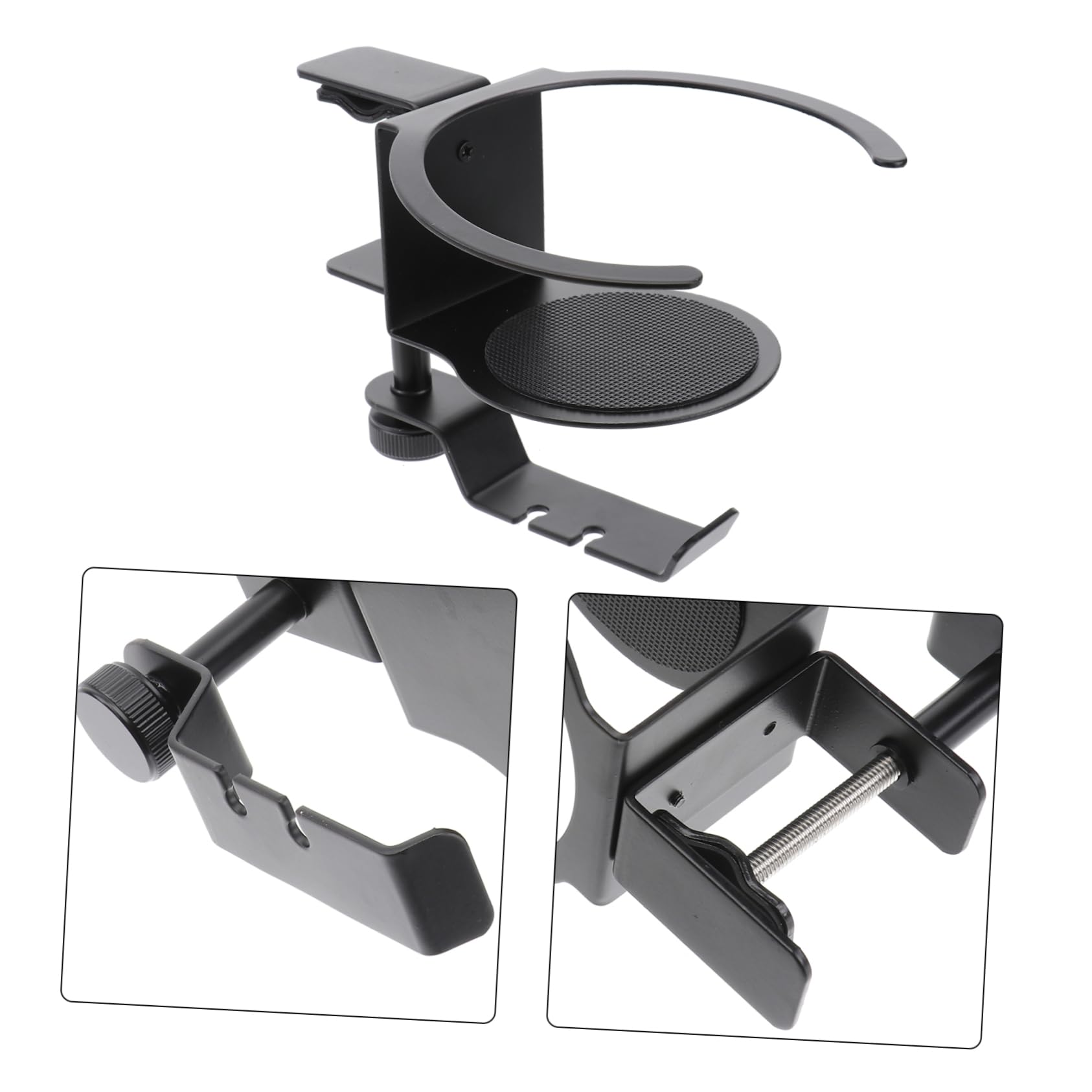 OSALADI 7-Piece Rotatable Headphone Stand & Cup Holder Set - Universal Headset Clamp for Desk, Gaming, Office, and Home Organization