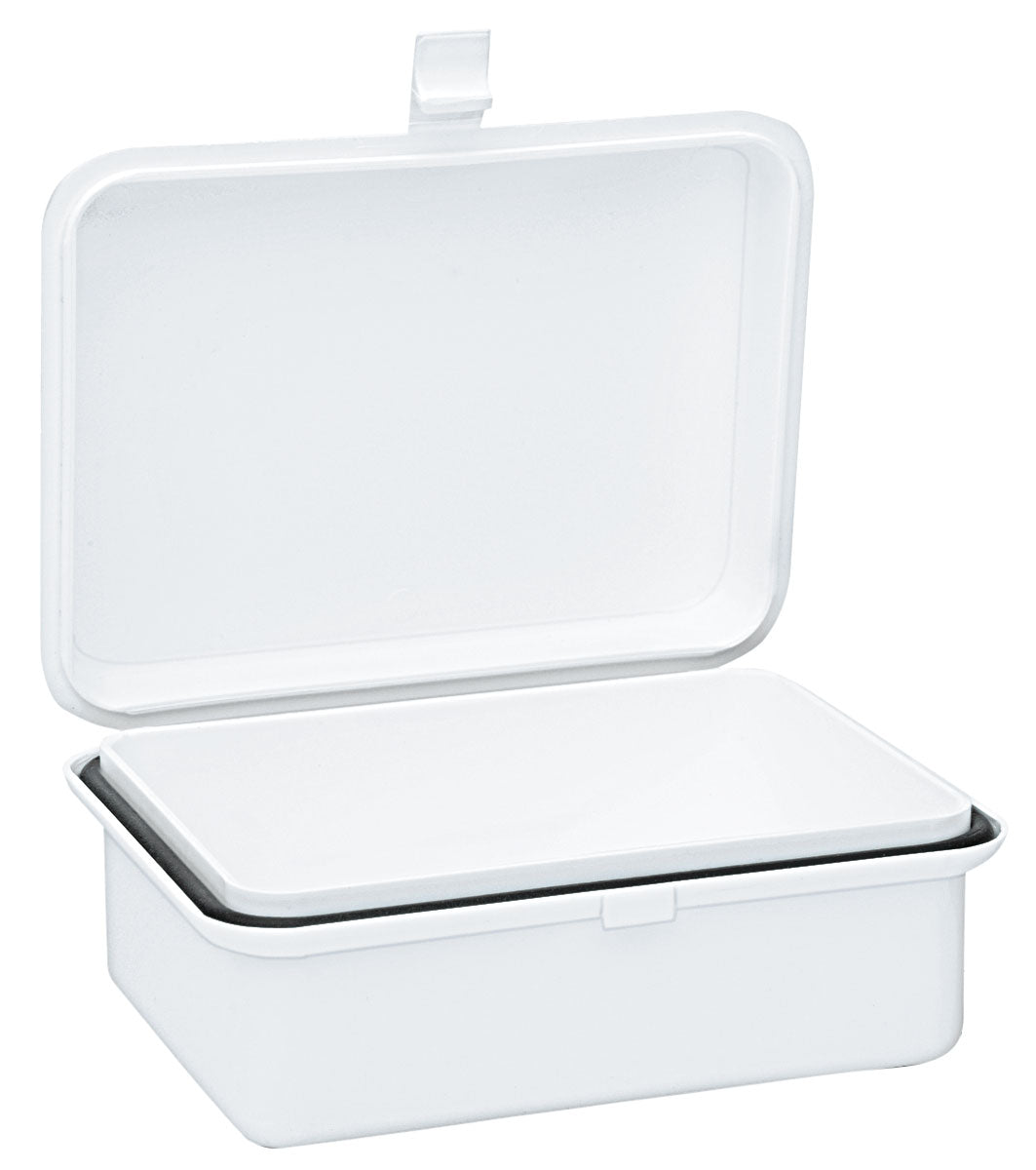 Medium Plastic Storage Container - Durable & Stackable for Kitchen, Pantry & Office Organization