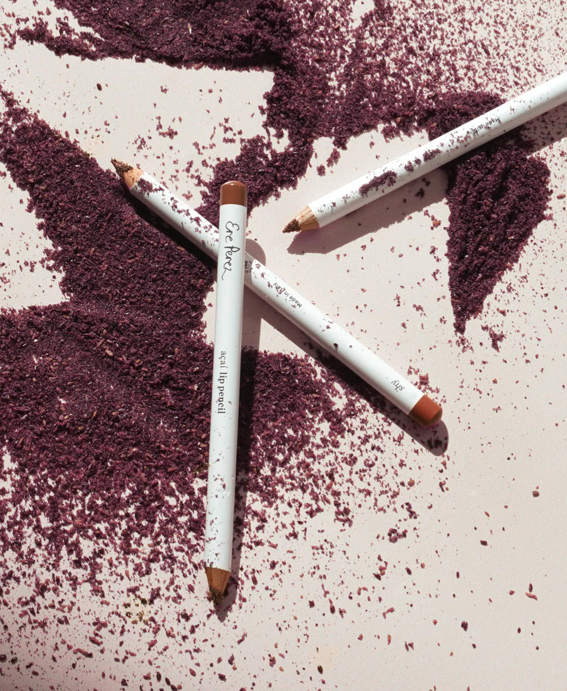 Ere Perez Acai Lip Pencil - Natural Long-Lasting Lip Liner for Women | Vegan & Cruelty-Free Makeup | Perfect for Everyday Wear & Special Occasions