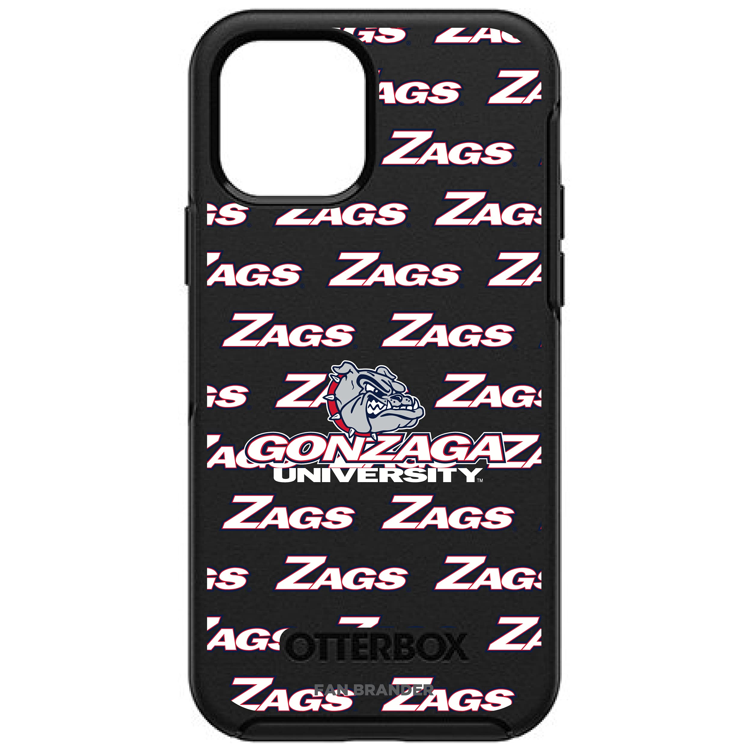 NCAA OtterBox Symmetry Phone Case for Apple iPhone - Repeating Wordmark Design - Durable Protection for Sports & Campus Life