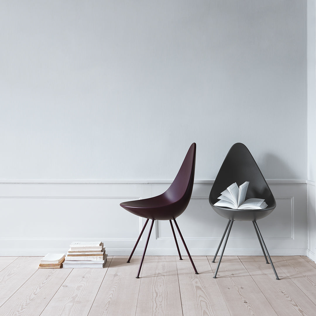 Drop Chair Plastic - Modern Lightweight Indoor/Outdoor Stackable Chair for Home, Office, and Patio Use