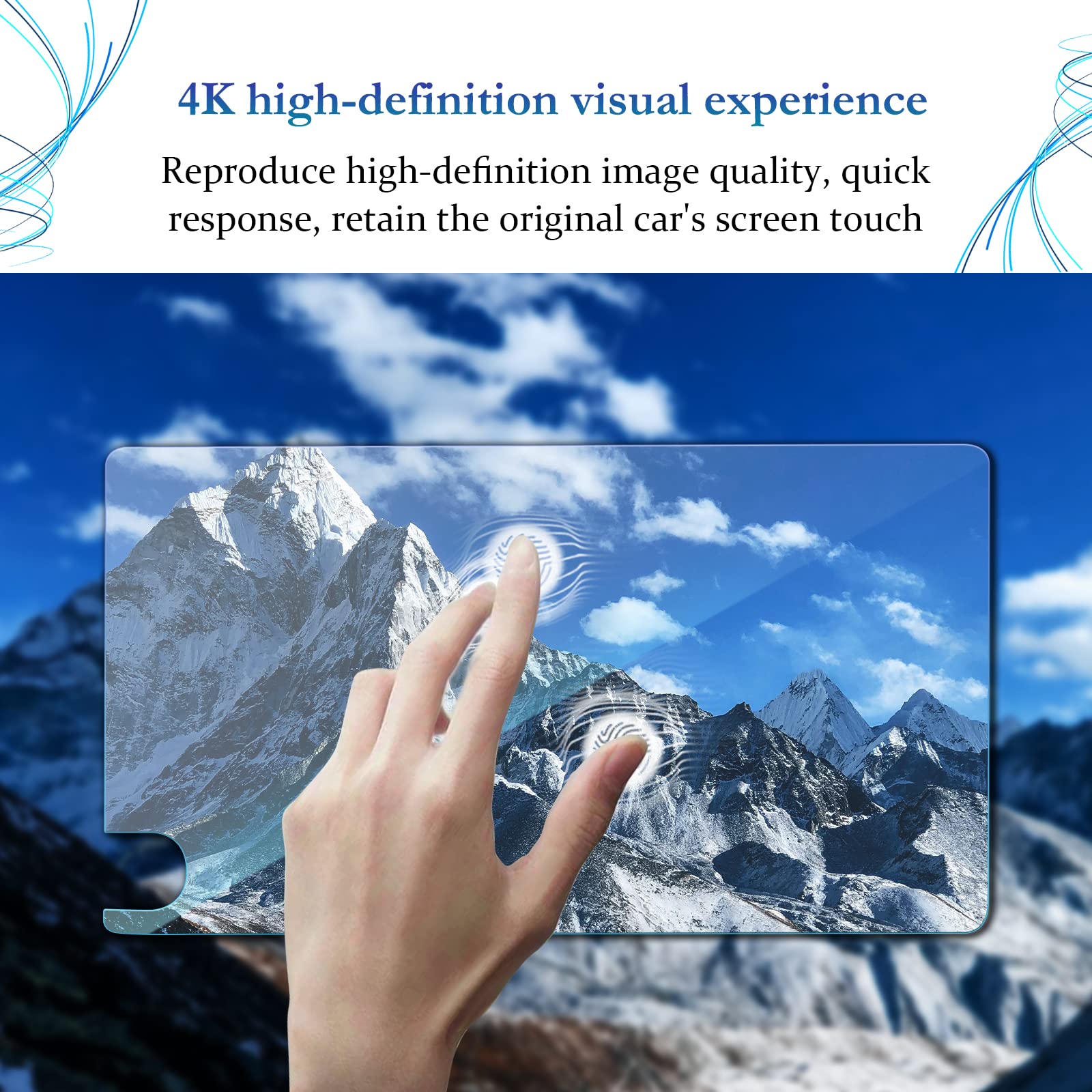 SKTU Premium Tempered Glass Screen Protector for 2023-2025 Toyota RAV4/RAV4 Hybrid - 8 Inch HD Clear Navigation Display Protection - Anti-Scratch & Bubble-Free - Perfect for Daily Driving & Road Trips