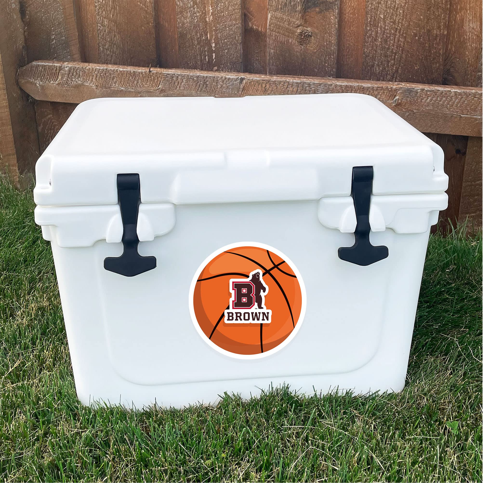Desert Cactus Brown University Vinyl Decal Sticker - Waterproof Laptop, Water Bottle & Car Decoration - Perfect for College Dorm, School Spirit & Basketball Fans