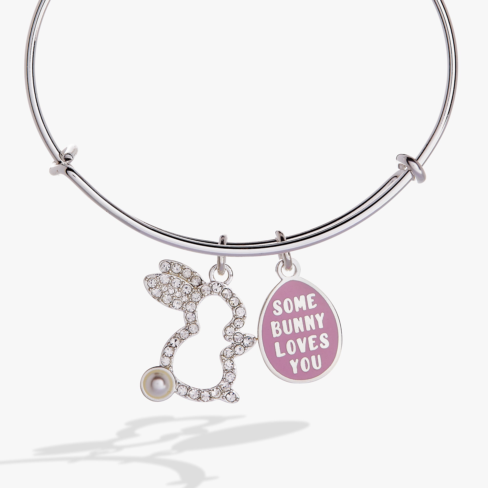 Cute Bunny Charm Bangle Bracelet for Women - Dainty Animal Jewelry Gift for Girls, Teens & Kids - Perfect for Easter, Birthday & Everyday Wear