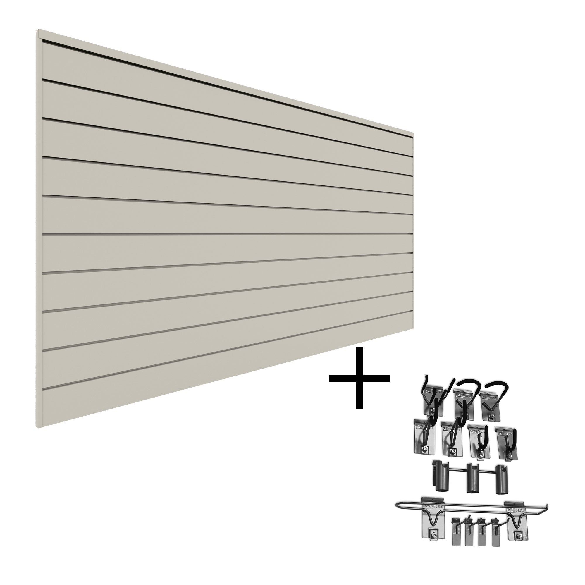 PVC Slatwall Sports Bundle - Durable Wall Panel System for Organizing Sports Equipment | Perfect for Garages, Gyms & Retail Stores