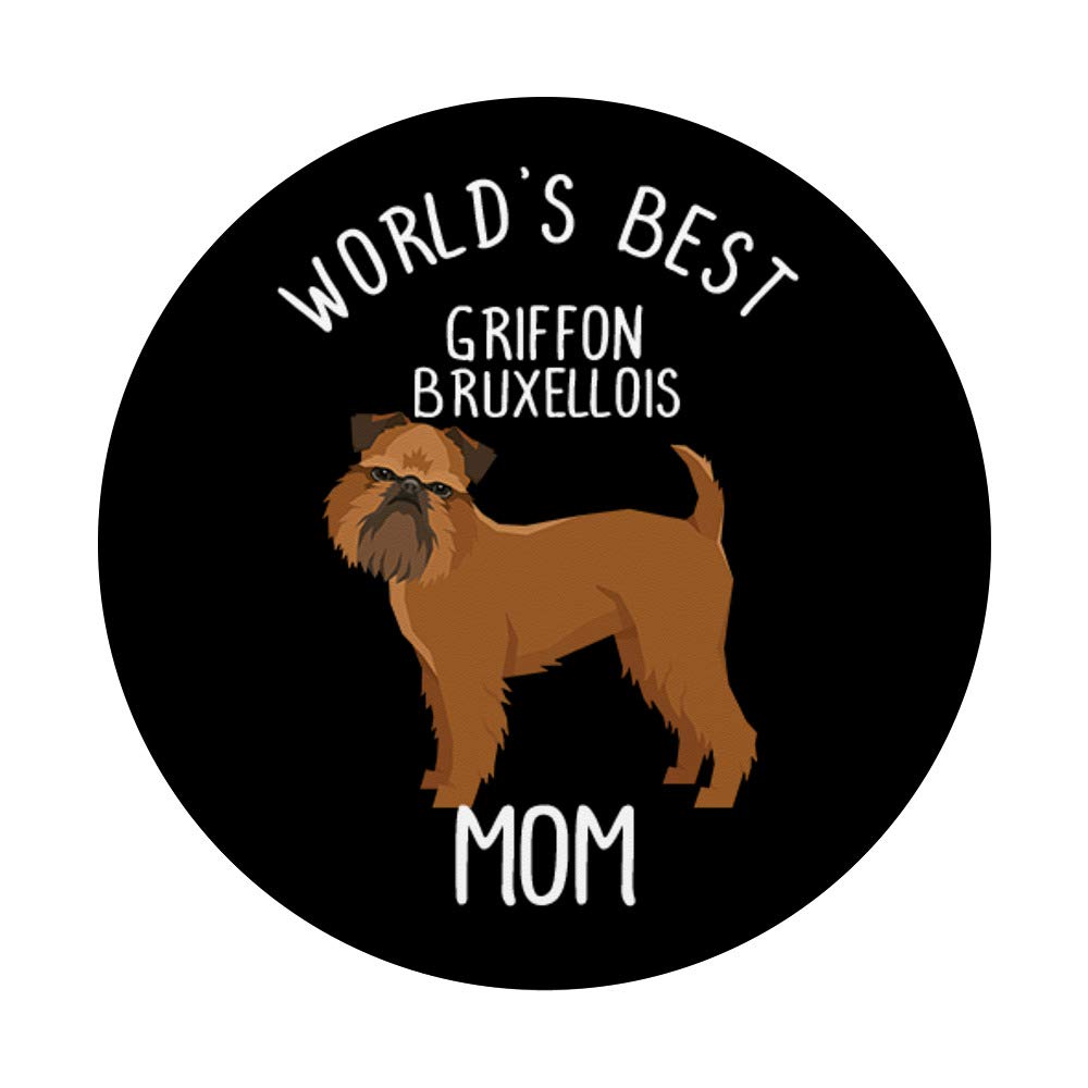 Griffon Bruxellois Mom Gifts for Women, Wife, Girlfriend - PopSockets Grip & Stand for Phones & Tablets - Perfect for Daily Use, Travel, and Work