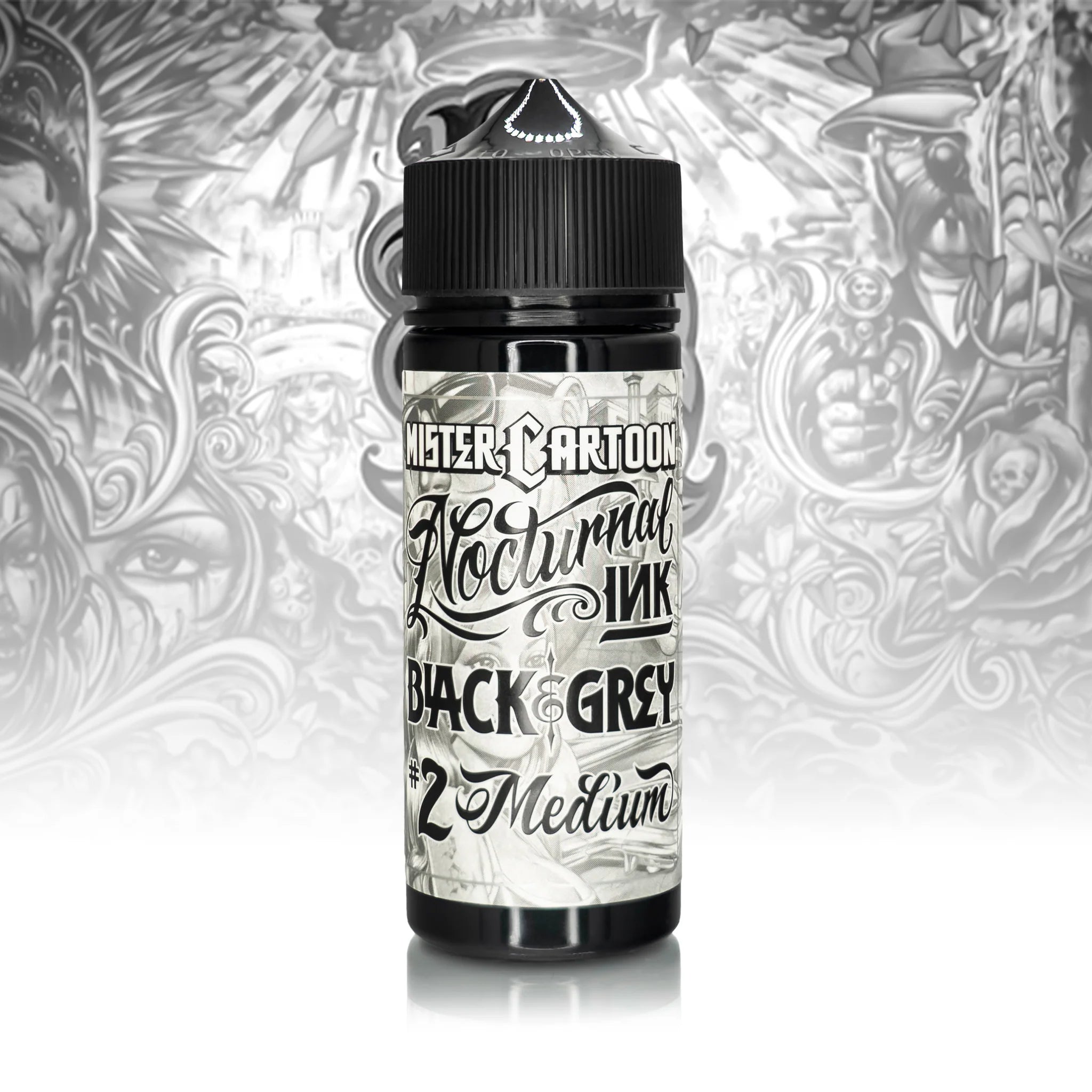 Bishop x Mister Cartoon Eternal Tattoo Ink Set - Professional Tattoo Ink Kit - 6 Bottles (4oz Each) - Perfect for Tattoo Artists, Permanent Makeup & Body Art Professionals