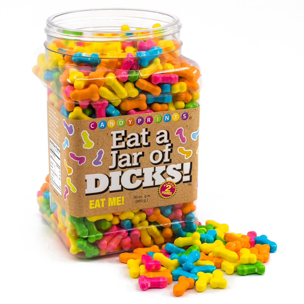 Penis Shaped Candy - Fun Novelty Gummy Treats for Bachelorette Parties & Adult Gag Gifts | Eat A Jar of Dicks