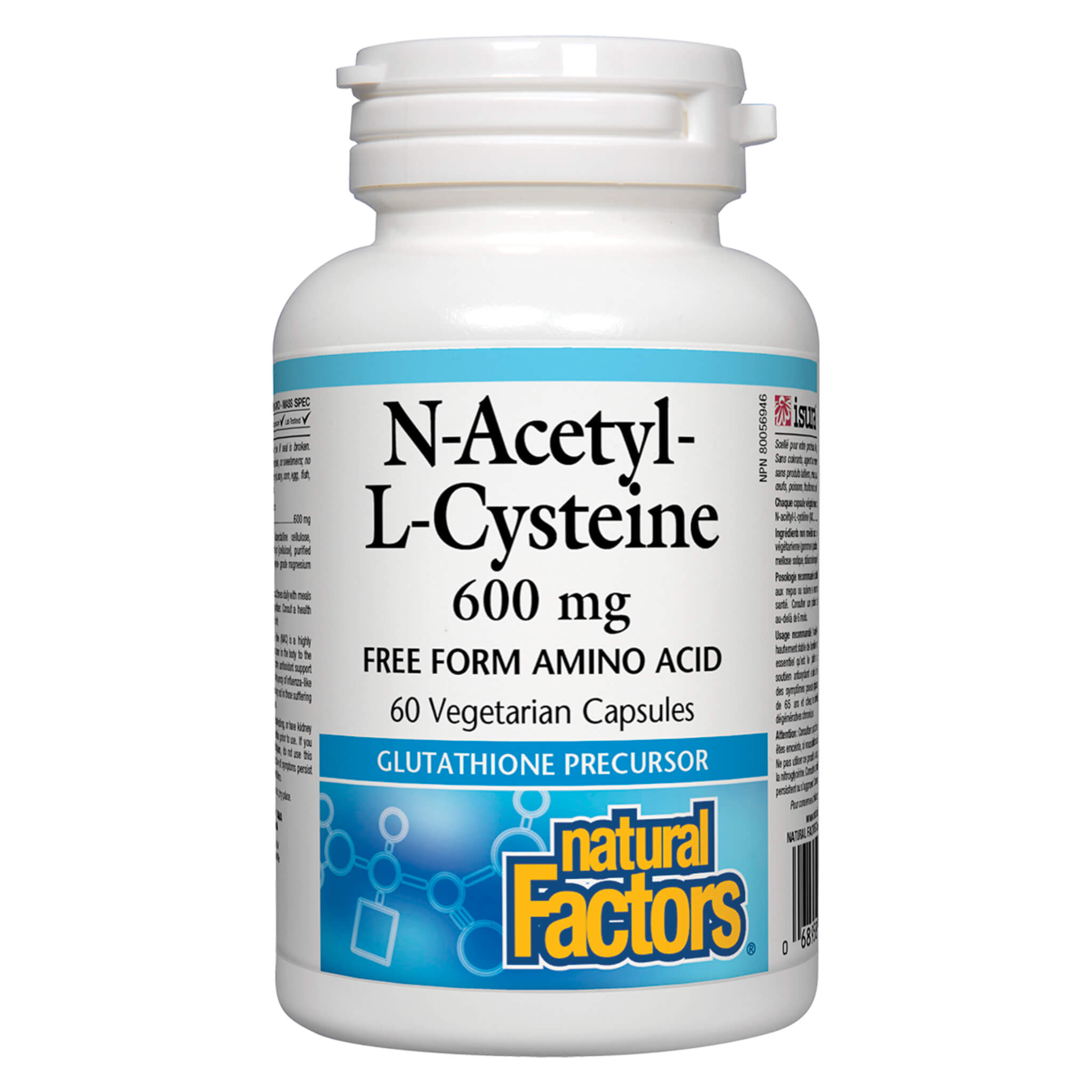 N-Acetyl L-Cysteine 600mg Capsules | Antioxidant & Liver Support Supplement | for Immune Health, Detox & Respiratory Support