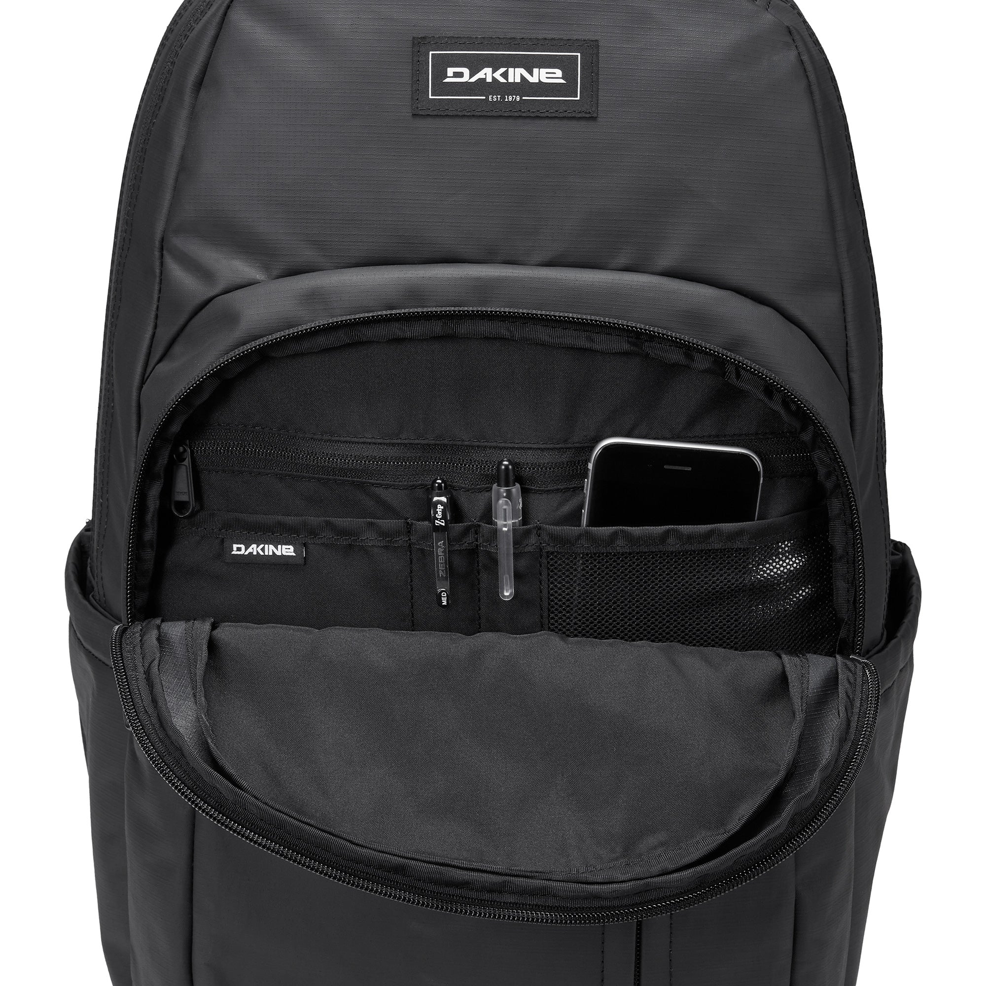 Premium 28L Campus Backpack by Mayhem - Durable School & Travel Backpack for College Students - Stylish Mayhem Black Design - Perfect for Classes, Commuting & Outdoor Adventures