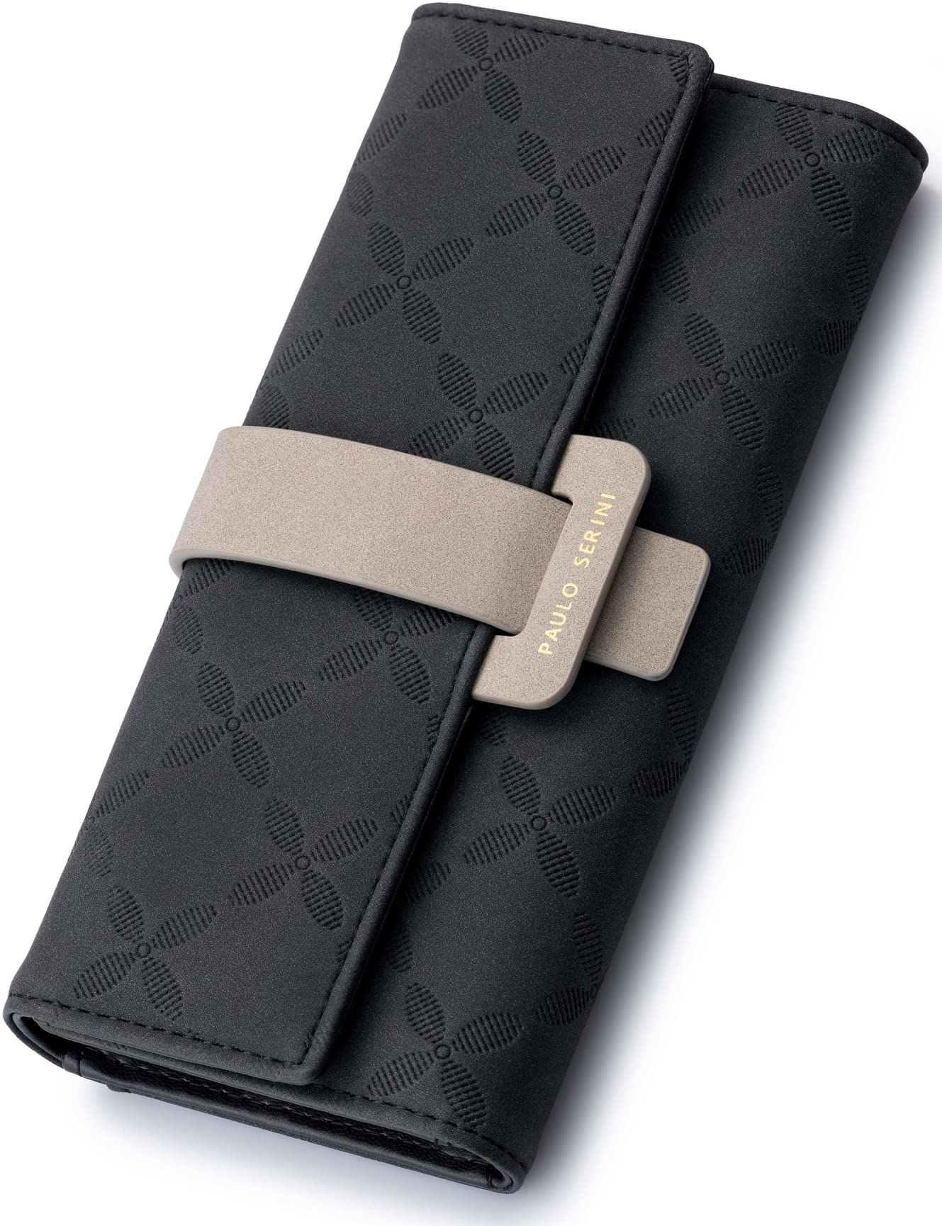 PAULO SERINI® Vegan Leather Wallet for Women - Slim RFID Blocking Card Holder with Coin Purse & Wrist Strap - Fashionable Wristlet Clutch (9 Colors) - Perfect for Everyday Use, Travel & Birthday Gifts