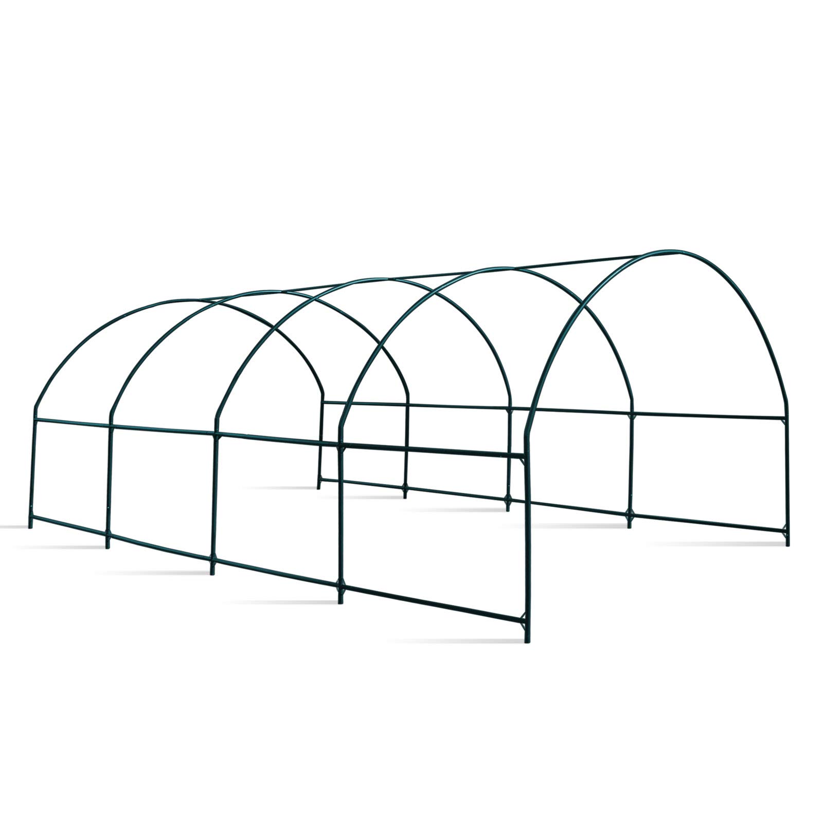 Heavy-Duty Camel Greenhouse Replacement Frame for Outdoor Large Hot Garden House - 20' x 10' x 7' Support Arch Frame for Climbing Plants, Flowers, Vegetables - Perfect for Backyard Gardening, Vine Support & Plant Protection