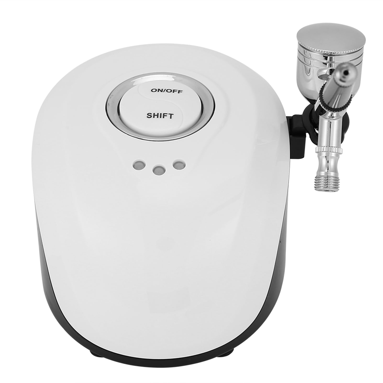 Professional Mini Airbrush Compressor Kit for Tattoo, Makeup, Nail Art & Cake Decorating - Portable Air Spray Gun with Adjustable PSI (White) - Perfect for DIY Crafts, Body Painting & Home Beauty Projects