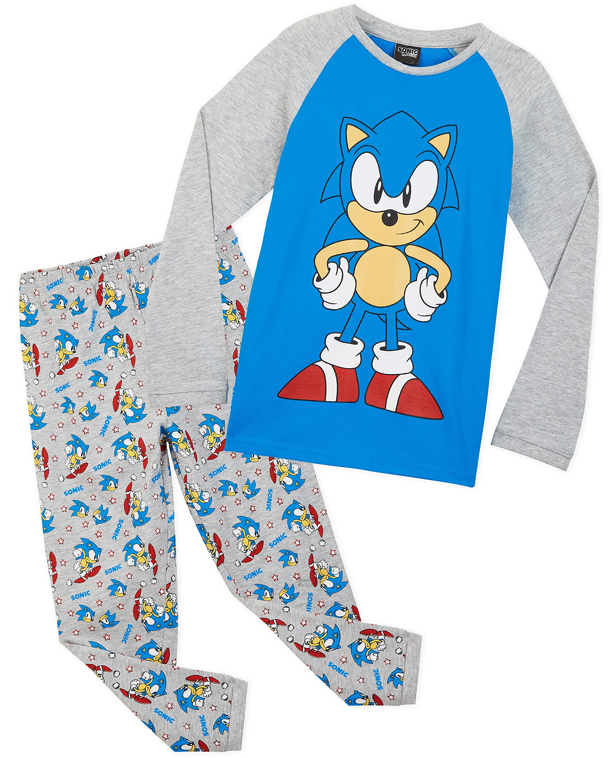 Sonic the Hedgehog Shadow Pajama Set for Boys - Soft & Cozy Homewear, Gamer Gift for Kids - Perfect for Sleepovers, Gaming Nights & Birthday Presents