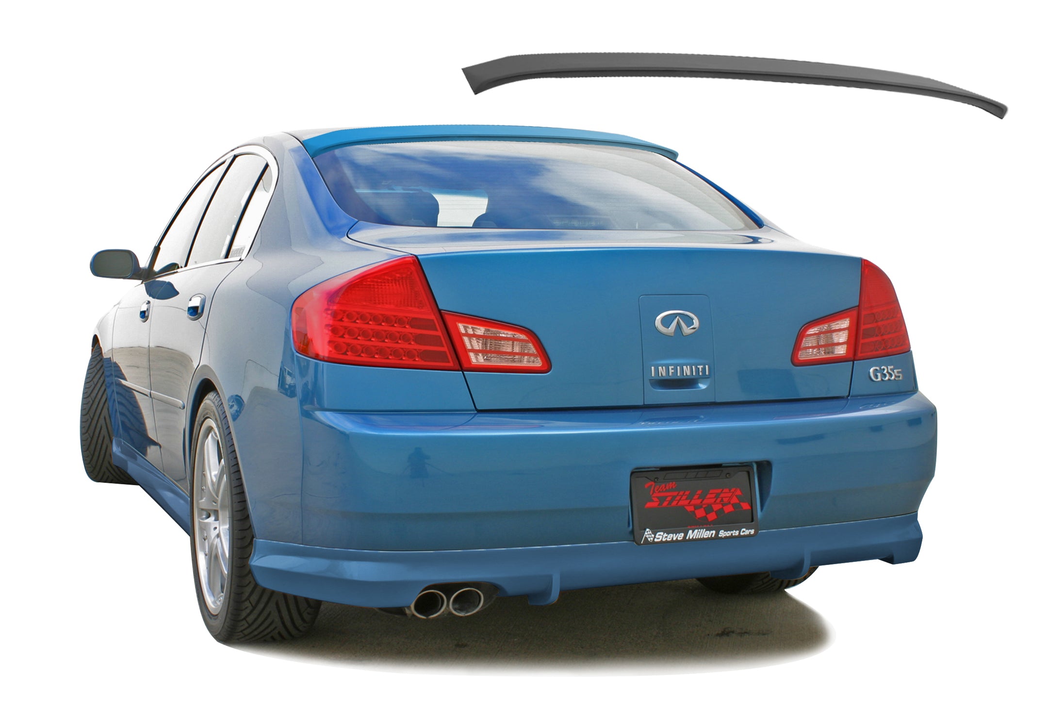2003-2006 Infiniti G35 Sedan Rear Roof Spoiler - High Performance Carbon Fiber Trunk Lip Wing - Perfect for Car Enthusiasts & Street Racing Upgrades